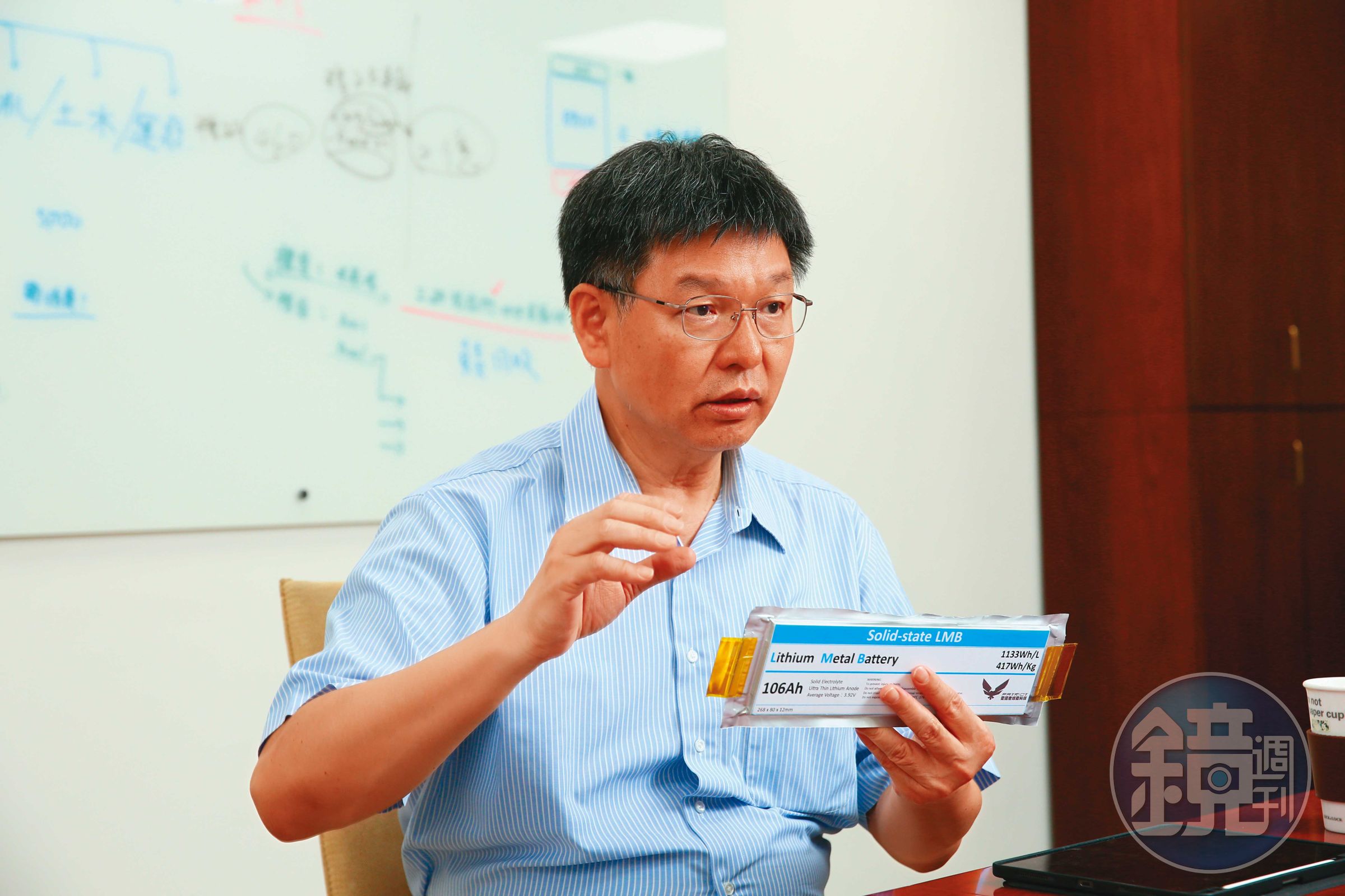 工研院衍生而出的愛國者綠能務實地從樹脂材料切入,嘗試與鴻海、台塑攜手打造國產供應鏈。圖為愛國者綠能董事長彭裕民。