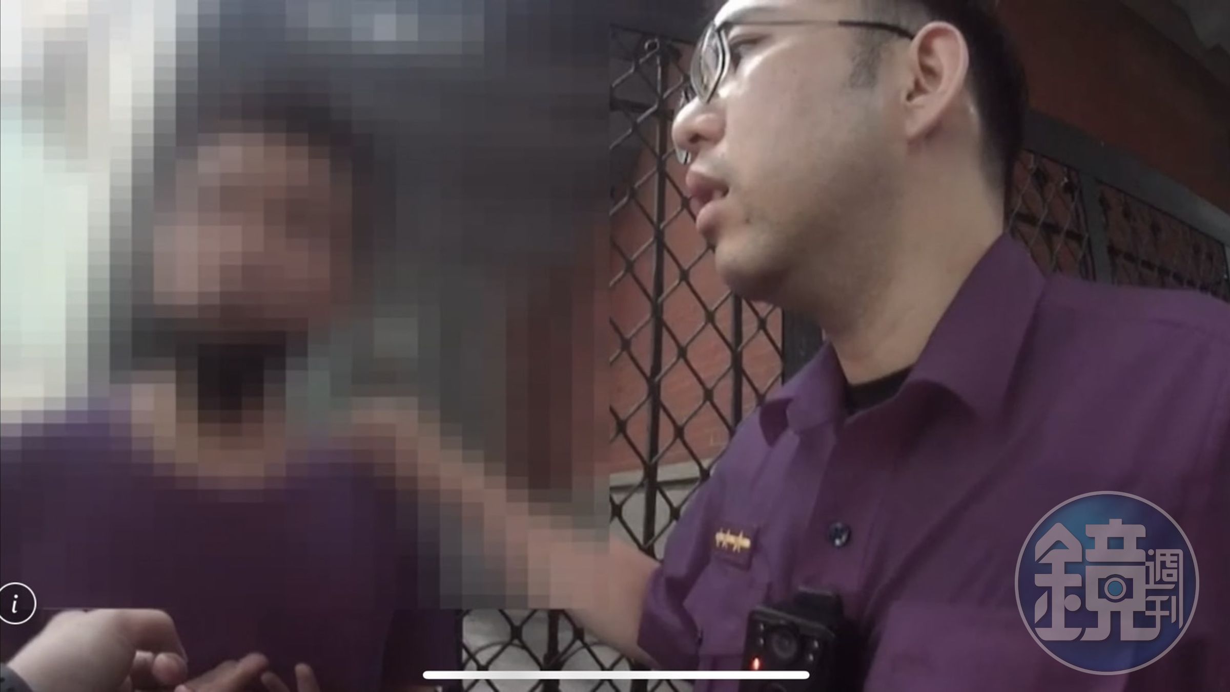 副駕駛座陳男報錯生日跟地址，遭警識破冒用他人身分。（翻攝畫面）