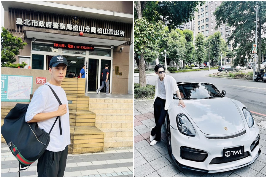 Gino自己到派出所檢舉自己。(翻攝自臉書)
