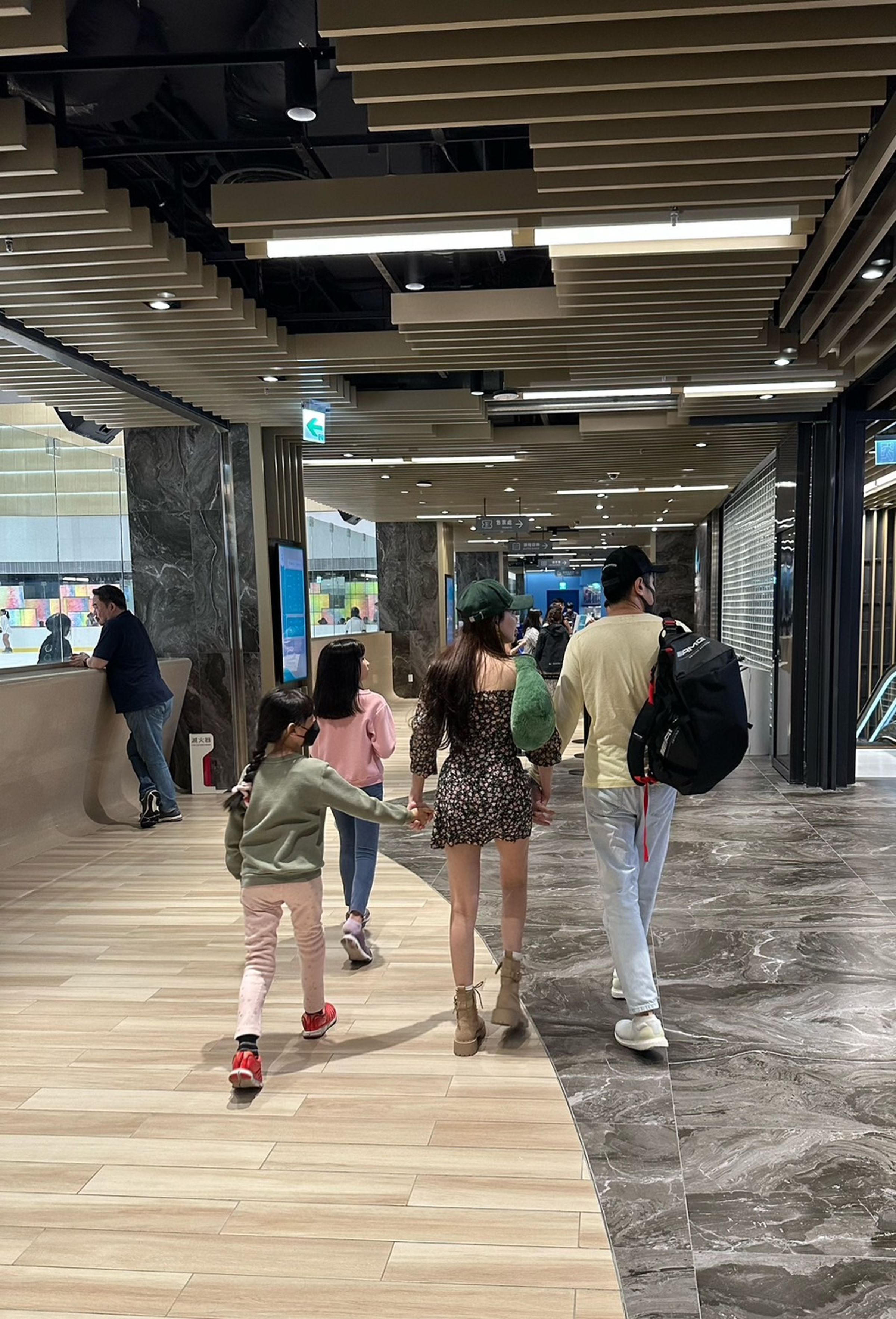 活動結束後,王瀅一家人便一起回家。(讀者提供)