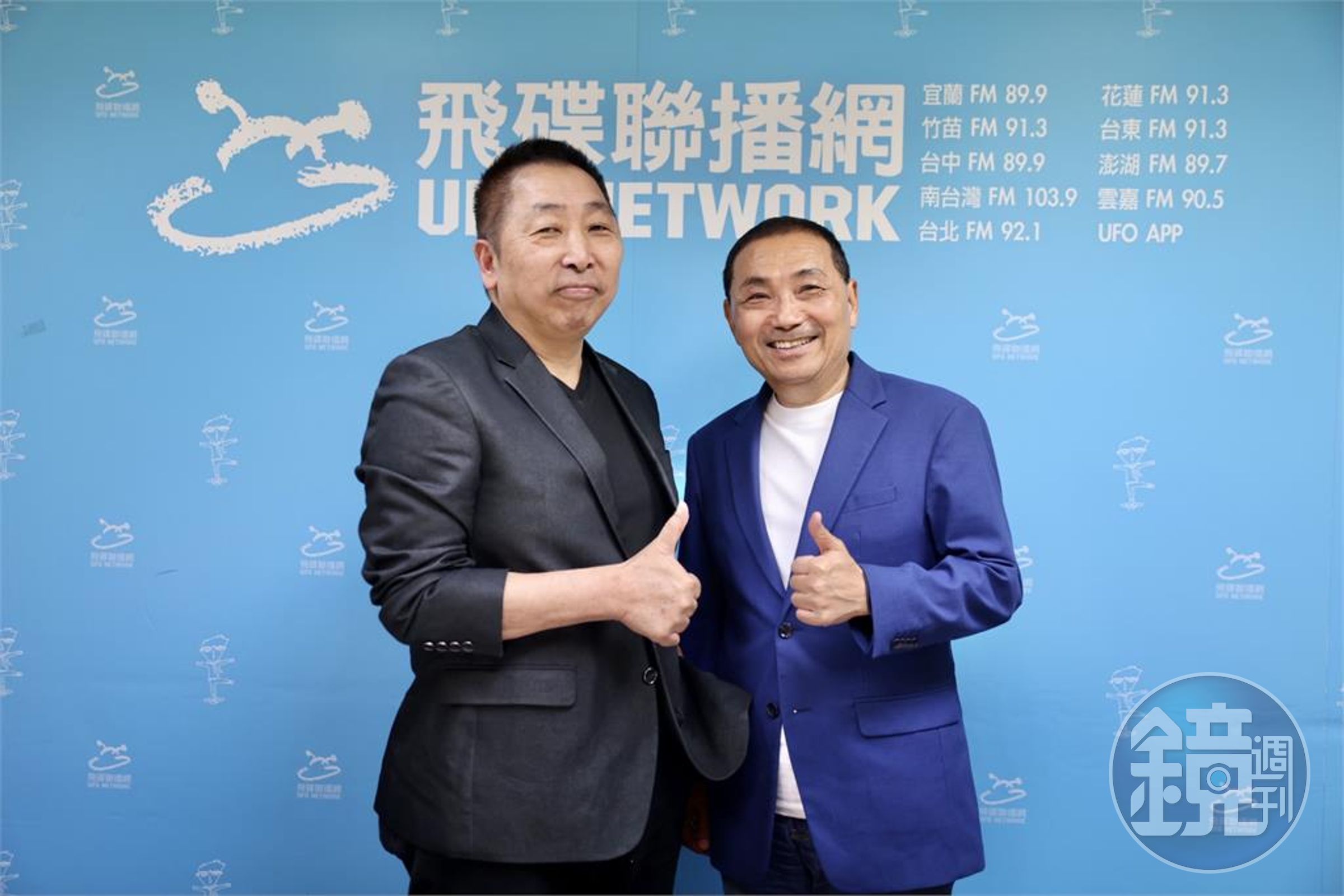 侯友宜今日上午接受唐湘龍專訪。(侯友宜競辦提供)