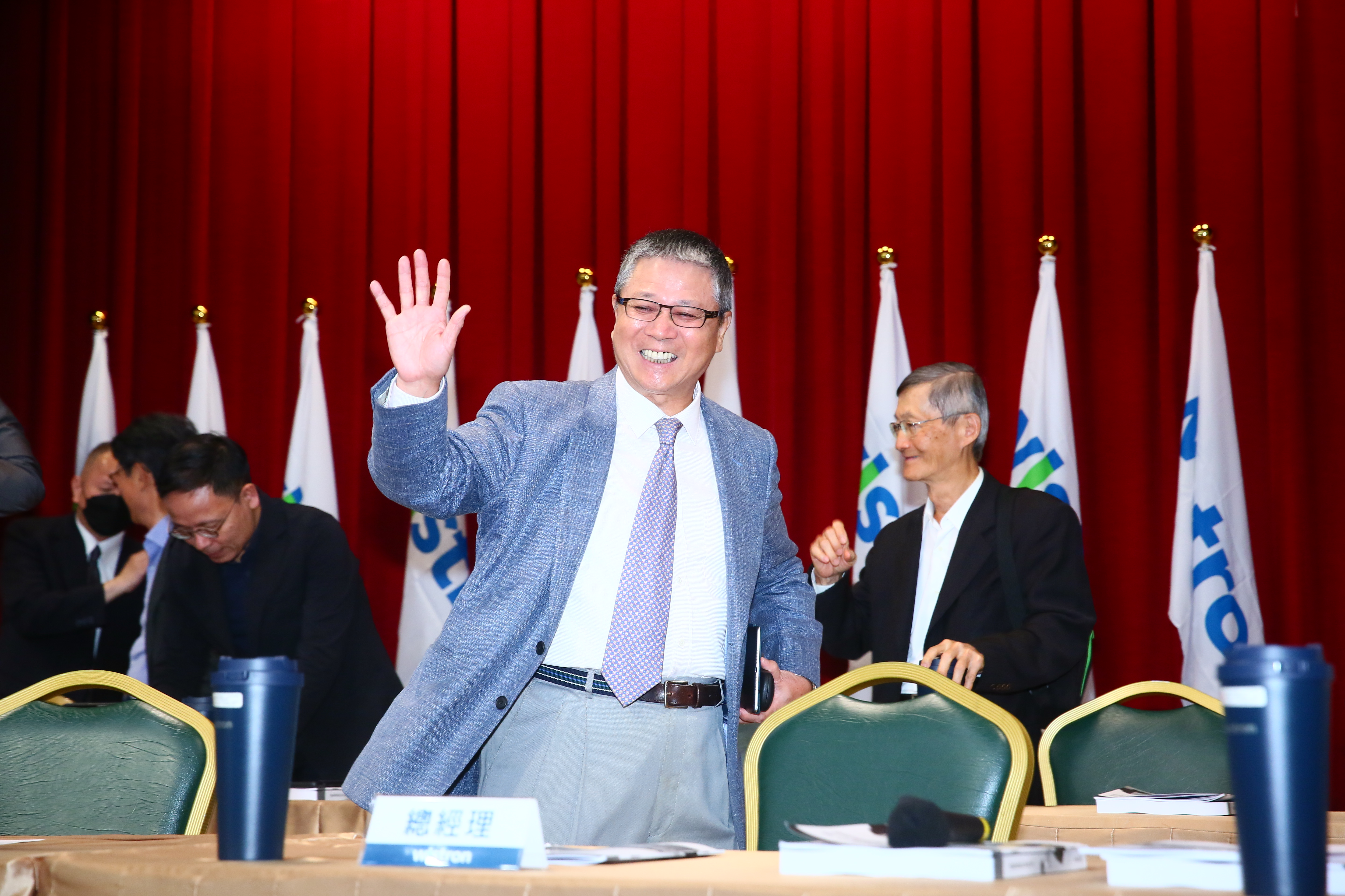 AI助攻緯創集團股價一路飆，抽小金雞緯軟股票有機會賺3.4萬元；圖為緯創董事長林憲銘。