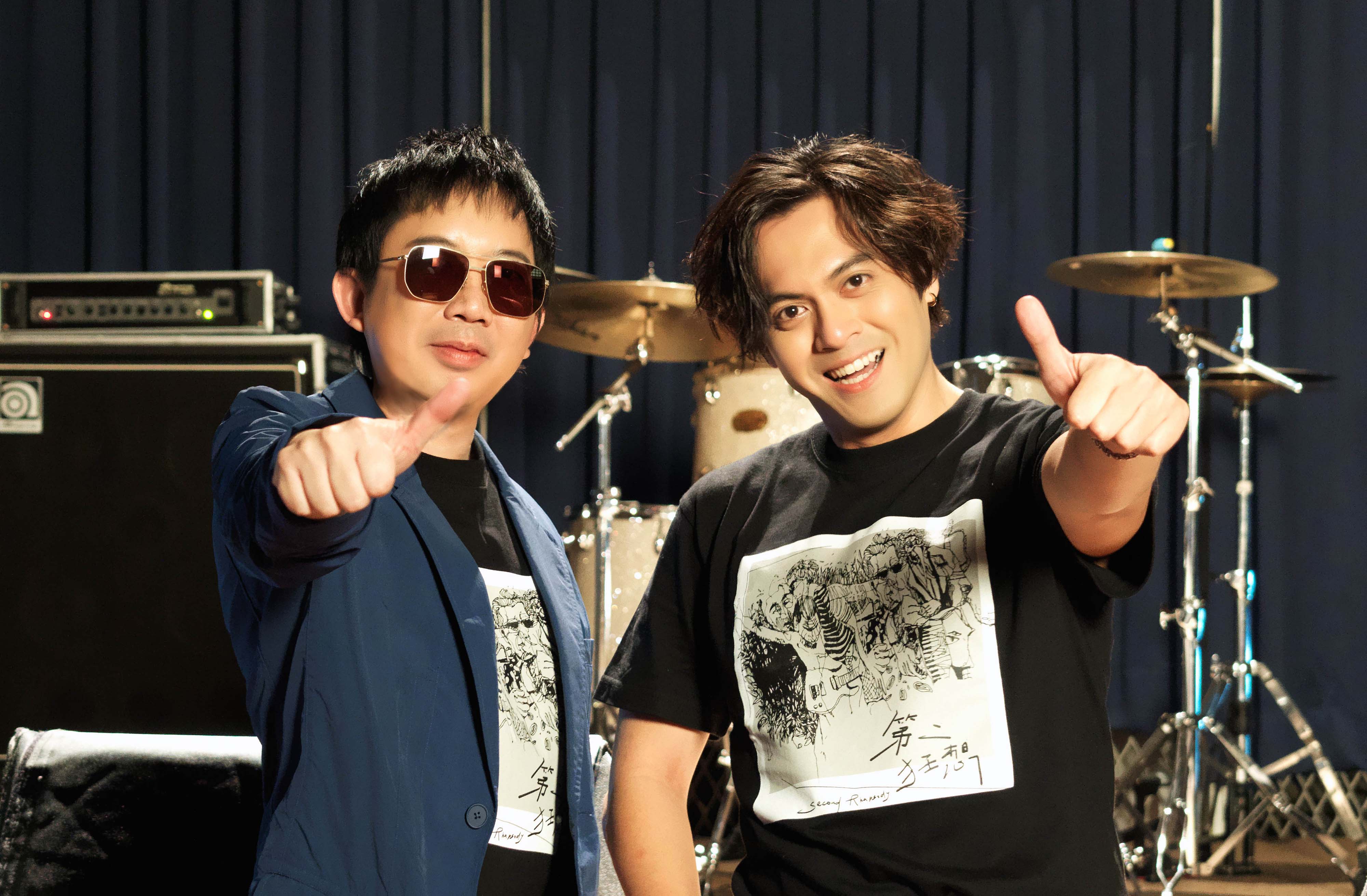 Kerr孫魏克（左）新歌〈我有一個夢〉，邀來賴澔哲助陣MV。（友善的狗提供）