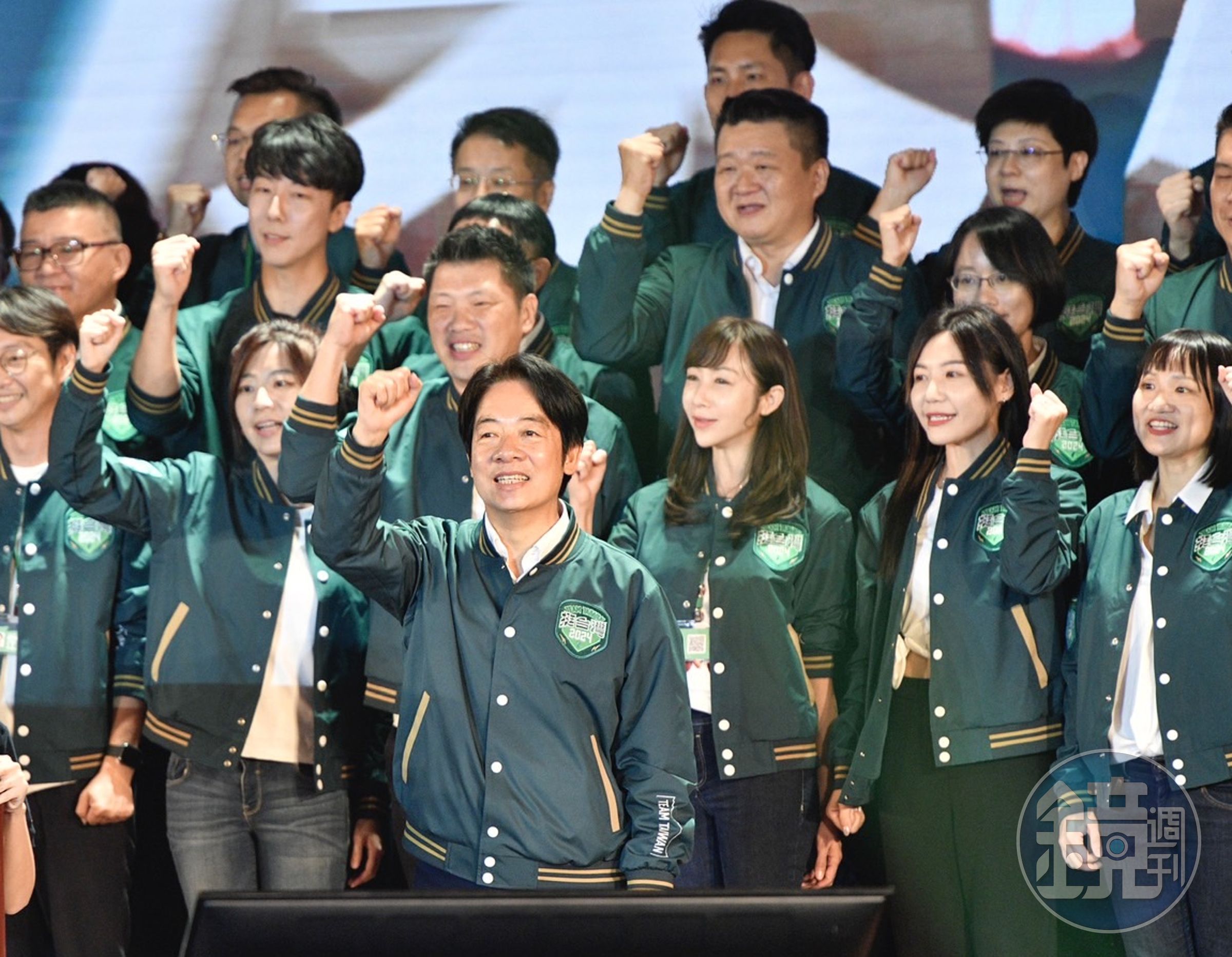 民進黨總統參選人賴清德16日全代會率全黨高呼「Team Taiwan,挺台灣」,力拚總統高票當選、國會過半。