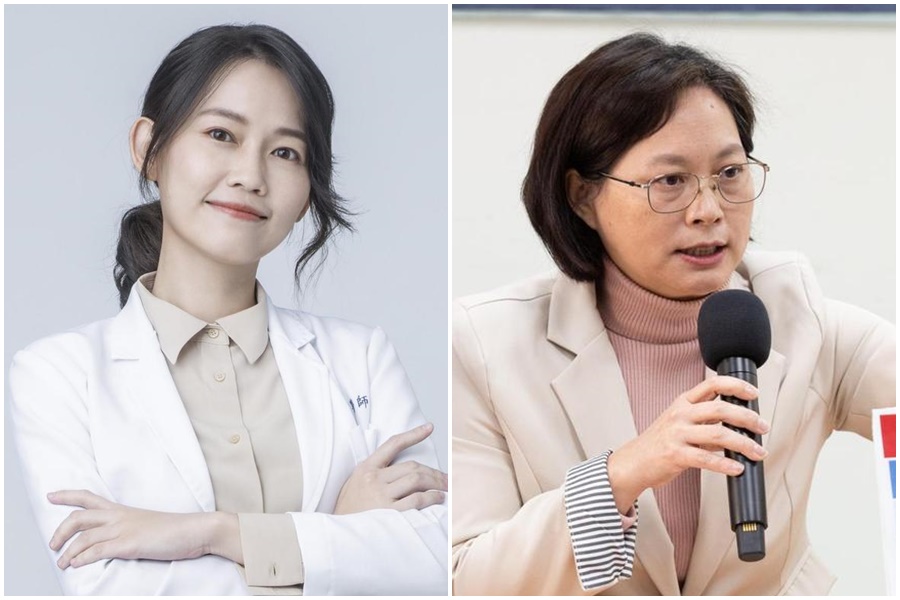 針對716參加遊行者男女比例失衡，賴香伶（右）稱不少女性在家照顧家人，吳欣岱（左）表示這番言論根本是刻板印象、性別歧視。（左圖翻攝自吳欣岱臉書，右圖本刊資料照）