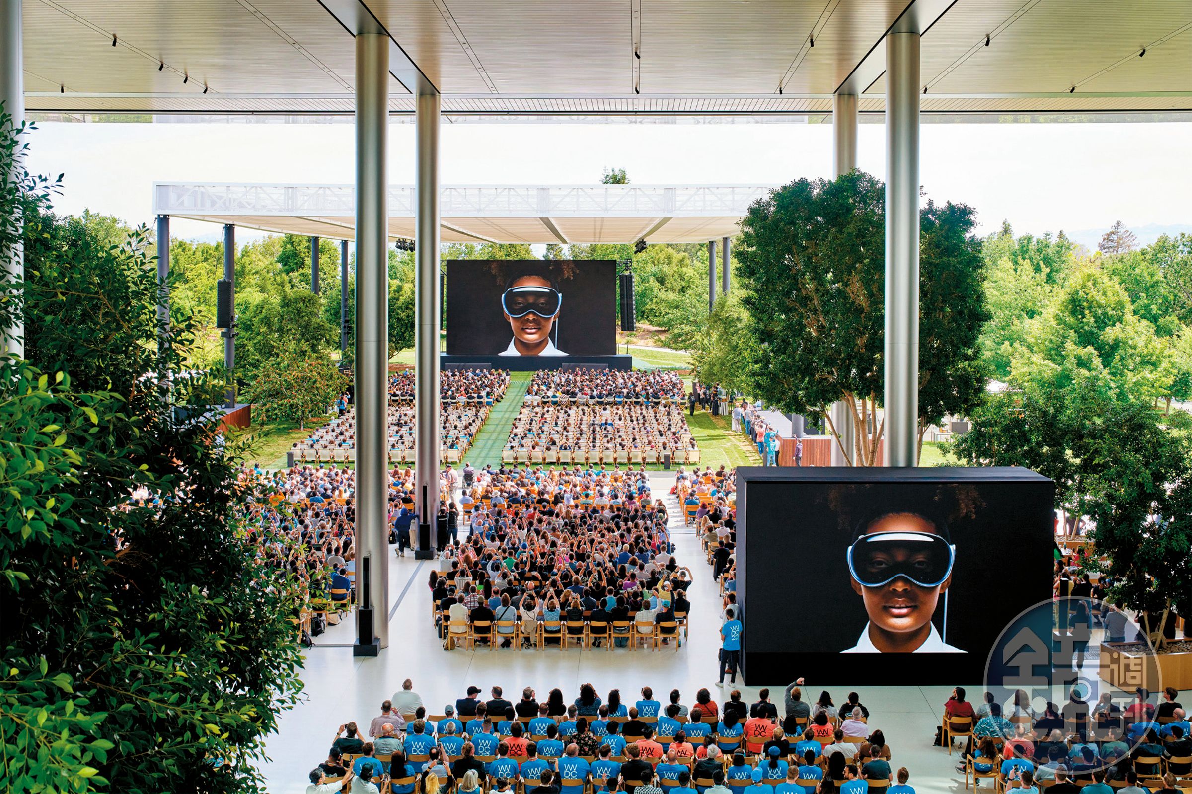 蘋果MR頭盔「Vision Pro」首度亮相，法人看好長線將替蘋果帶來可觀收益。（Apple提供）