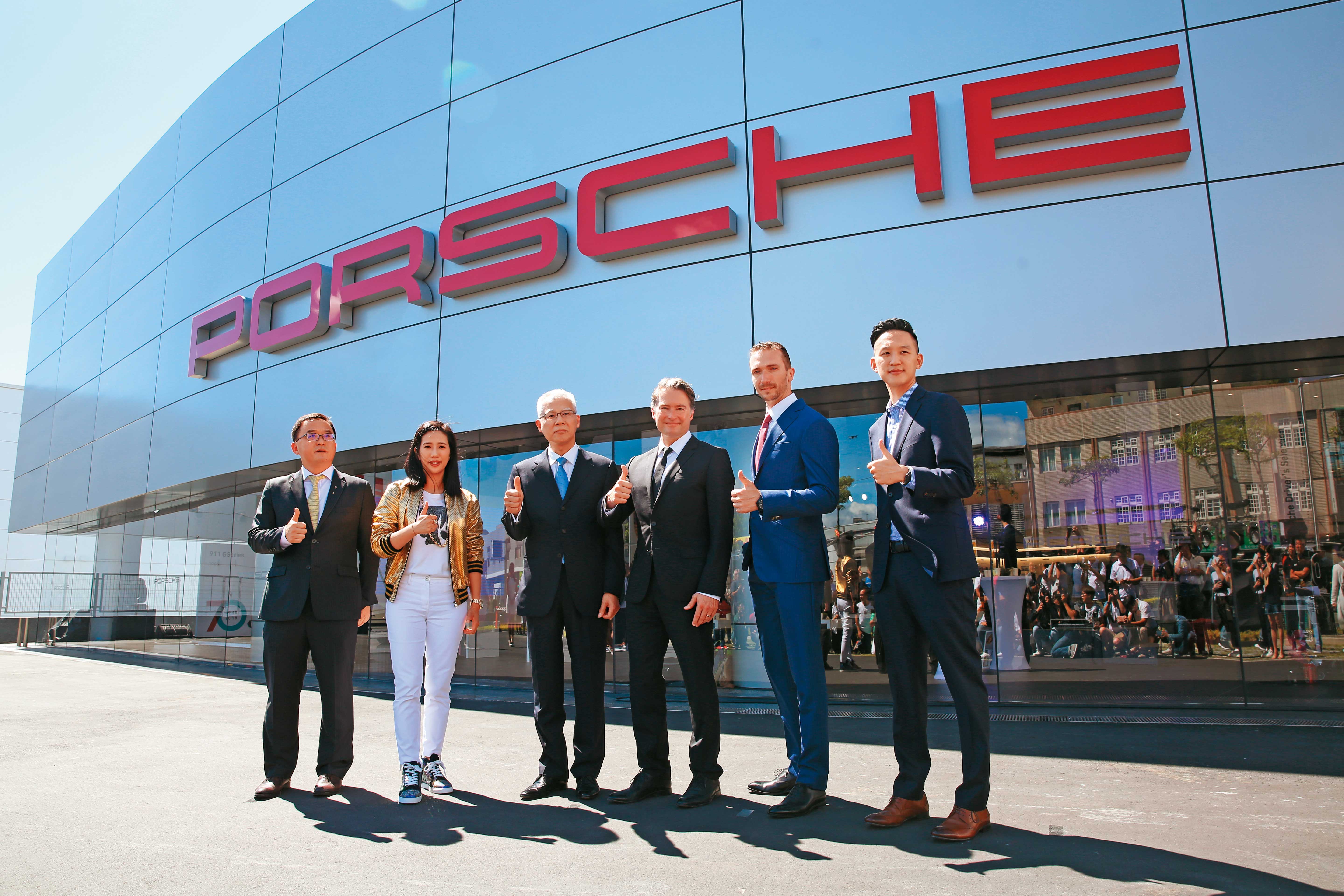高易誼拿下保時捷新北市經銷權後，斥資12億成立全台最貴展示中心。