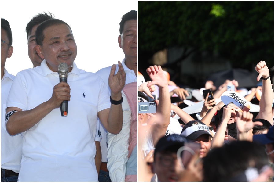 716「公平正義救台灣」大遊行侯友宜致詞被狂噓，藍營議員直指是民眾黨成員帶頭起鬨。