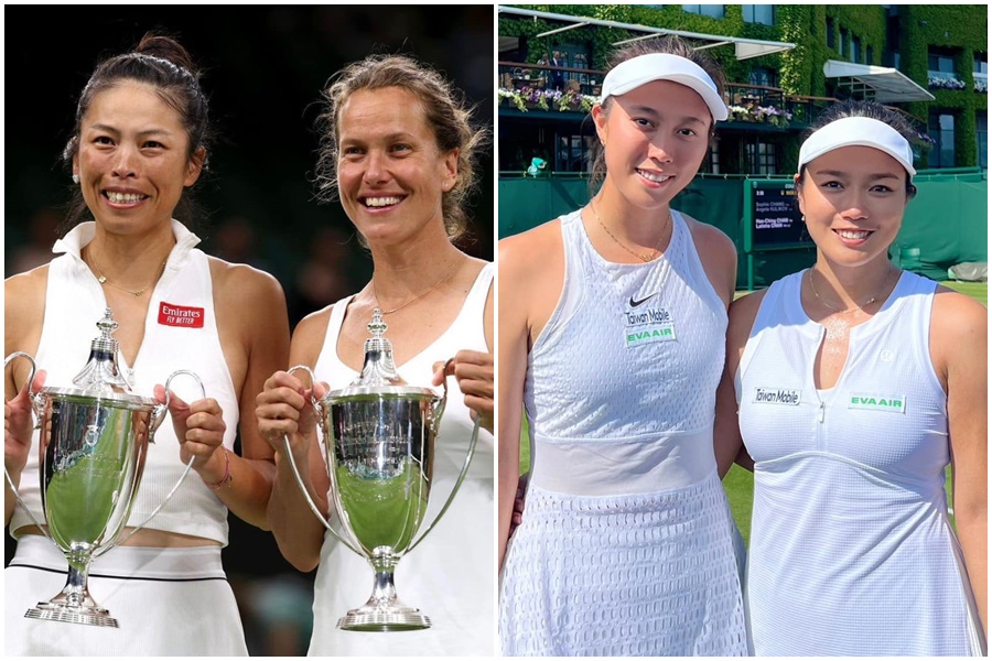 網協表示，曾徵詢謝淑薇征戰9月亞運意願，但她以2024巴黎奧運為主要目標。（翻攝謝淑薇、詹皓晴臉書）