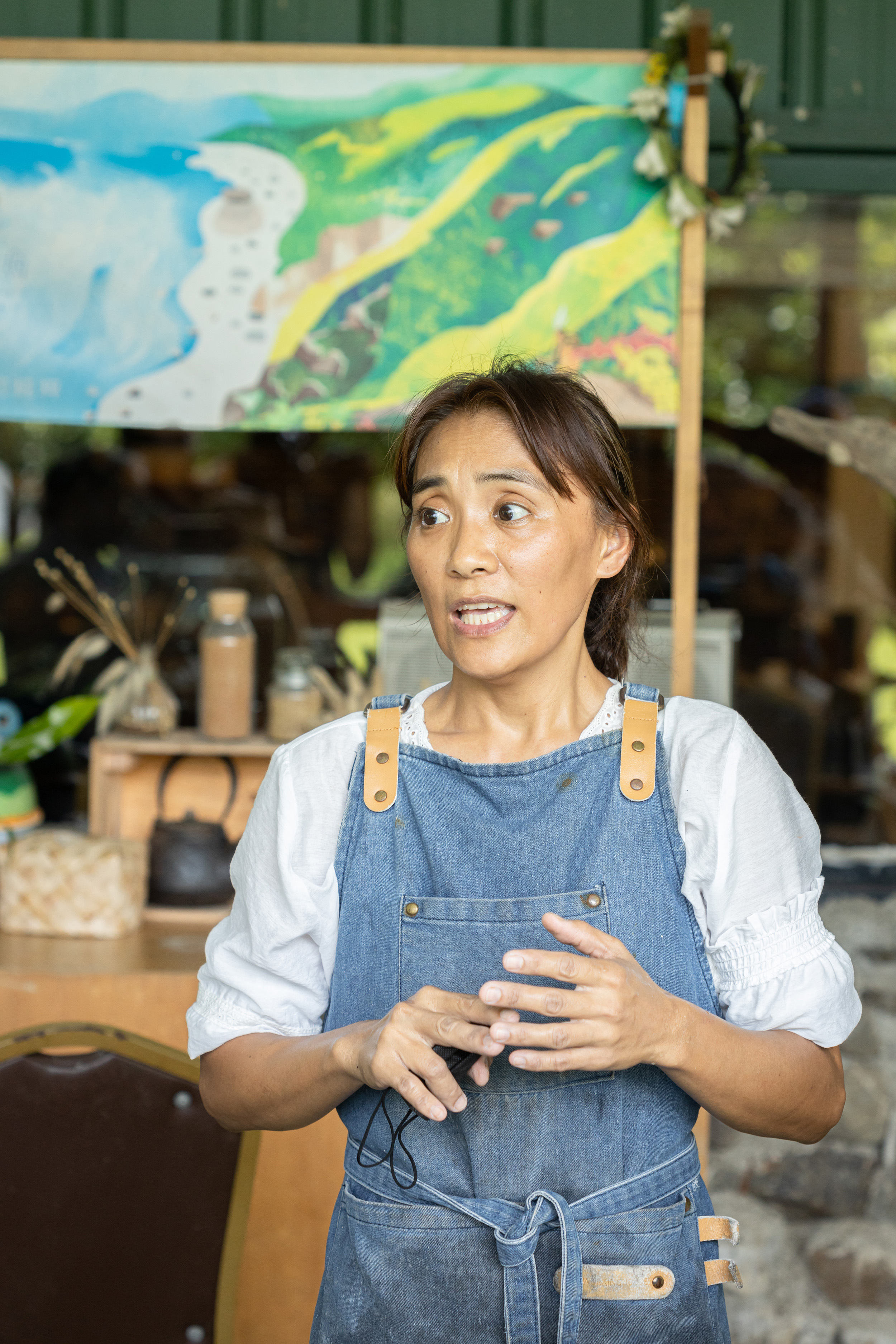 女主人羅貝雯希望藉由說菜，讓大家更認識排灣族文化。