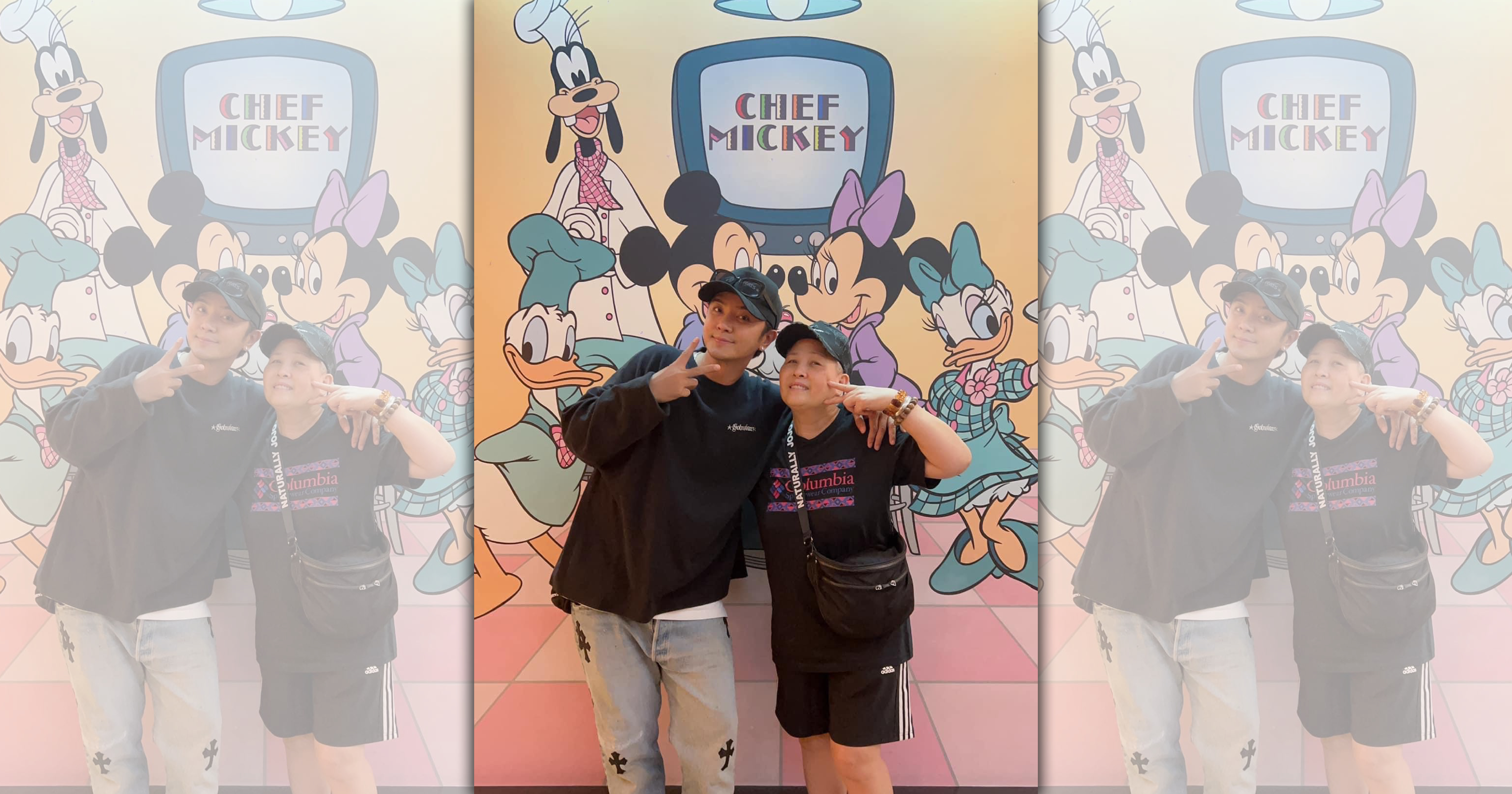 羅志祥與羅媽媽感情緊密。（翻攝自小豬臉書）