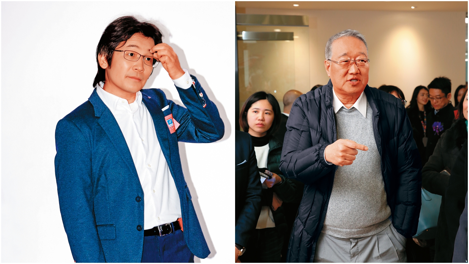 中影公司董事長郭台強（右圖）由鑫鴻國際向法院聲請查封導演魏德聖（左圖）資產獲准。