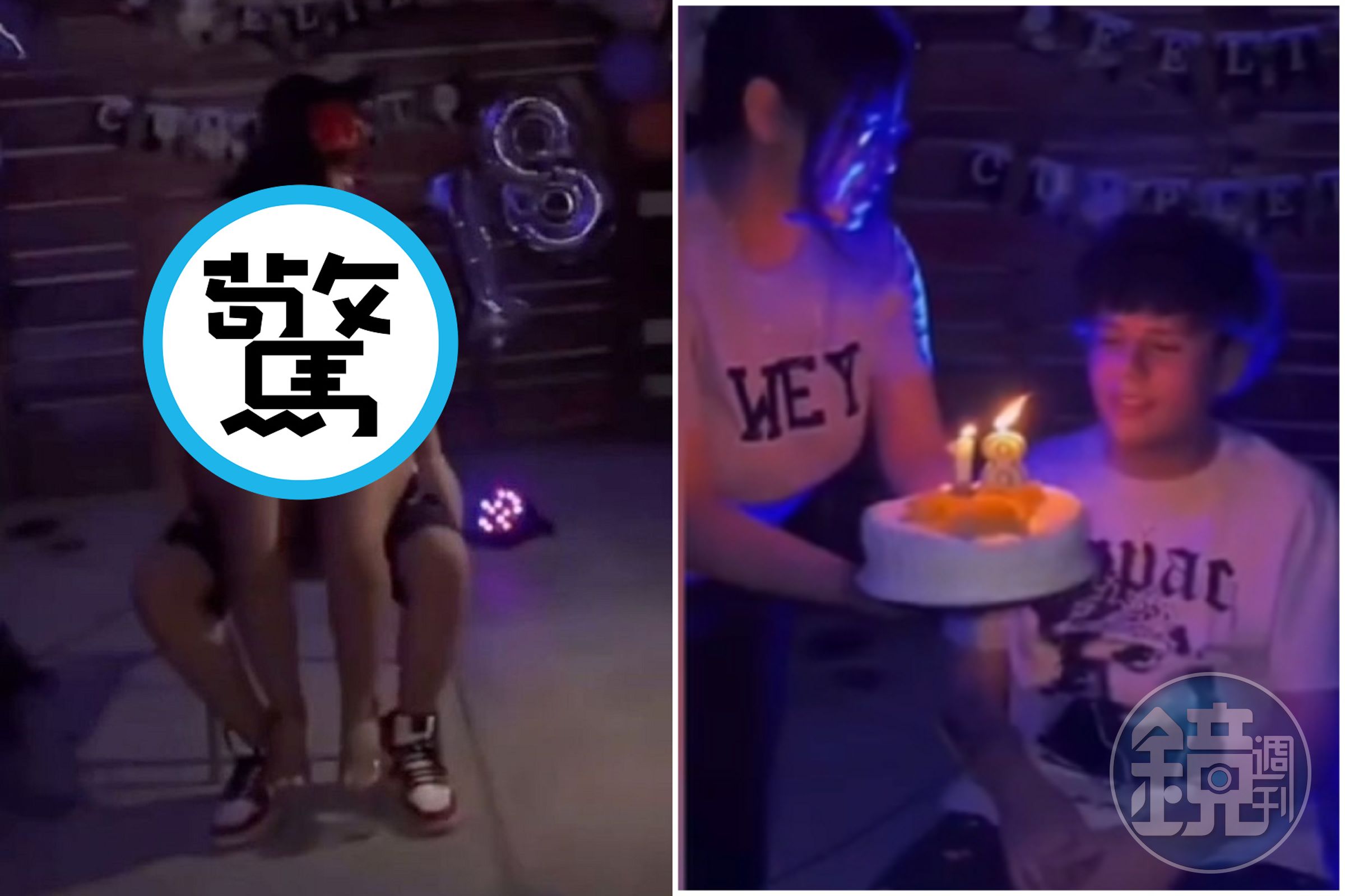 人家的媽媽就是狂!為18歲兒子慶生,請來巨乳脫衣舞孃當場「騎乘位」。(翻自《每日星報》)