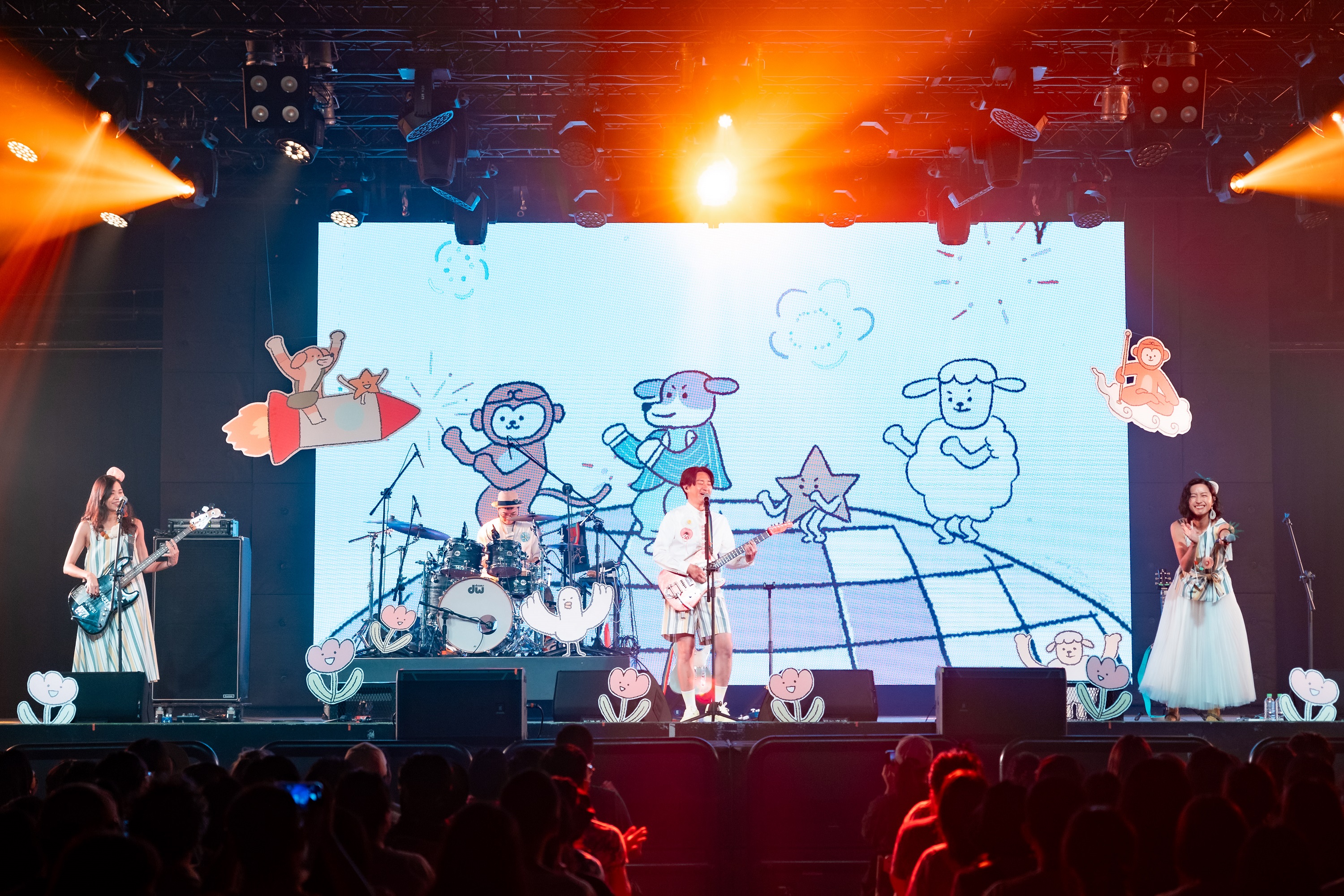 旺福今夏舉辦「福搖直上」巡迴演唱會在北中南與粉絲同樂。（「旺福愛你」提供）