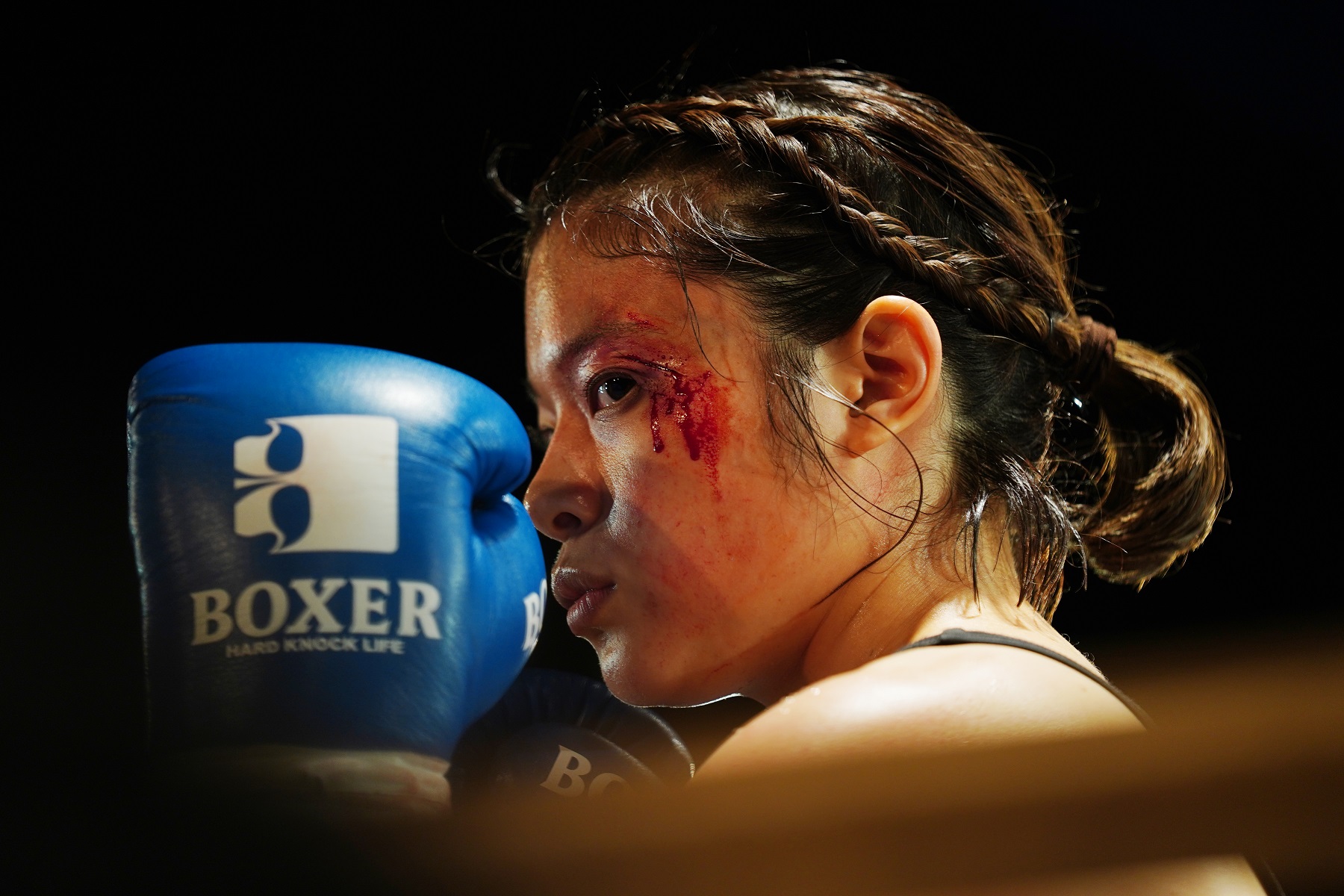 三宅唱編導、岸井雪乃主演的《惠子不能輸》深入拳擊手的內在世界。（光年映畫提供）