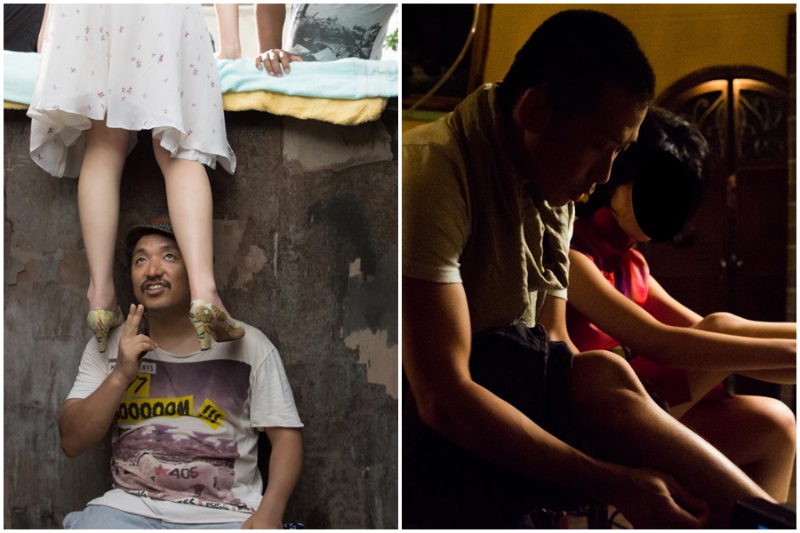 國片《阿嬤的夢中情人》劇組實習生指控遭該片攝影指導周宜賢酒後性侵（右），並踢爆導演北村豐晴（左）濫用職權。（翻攝自蔡崇隆臉書）