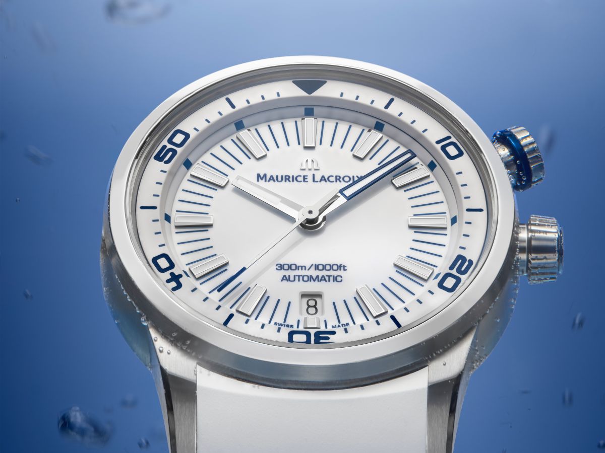 瑞士「艾美錶」（MAURICE LACROIX）日前宣佈重返台灣市場，並正式發表全新一代Puntos S潛水錶。定價約NT$69,000。