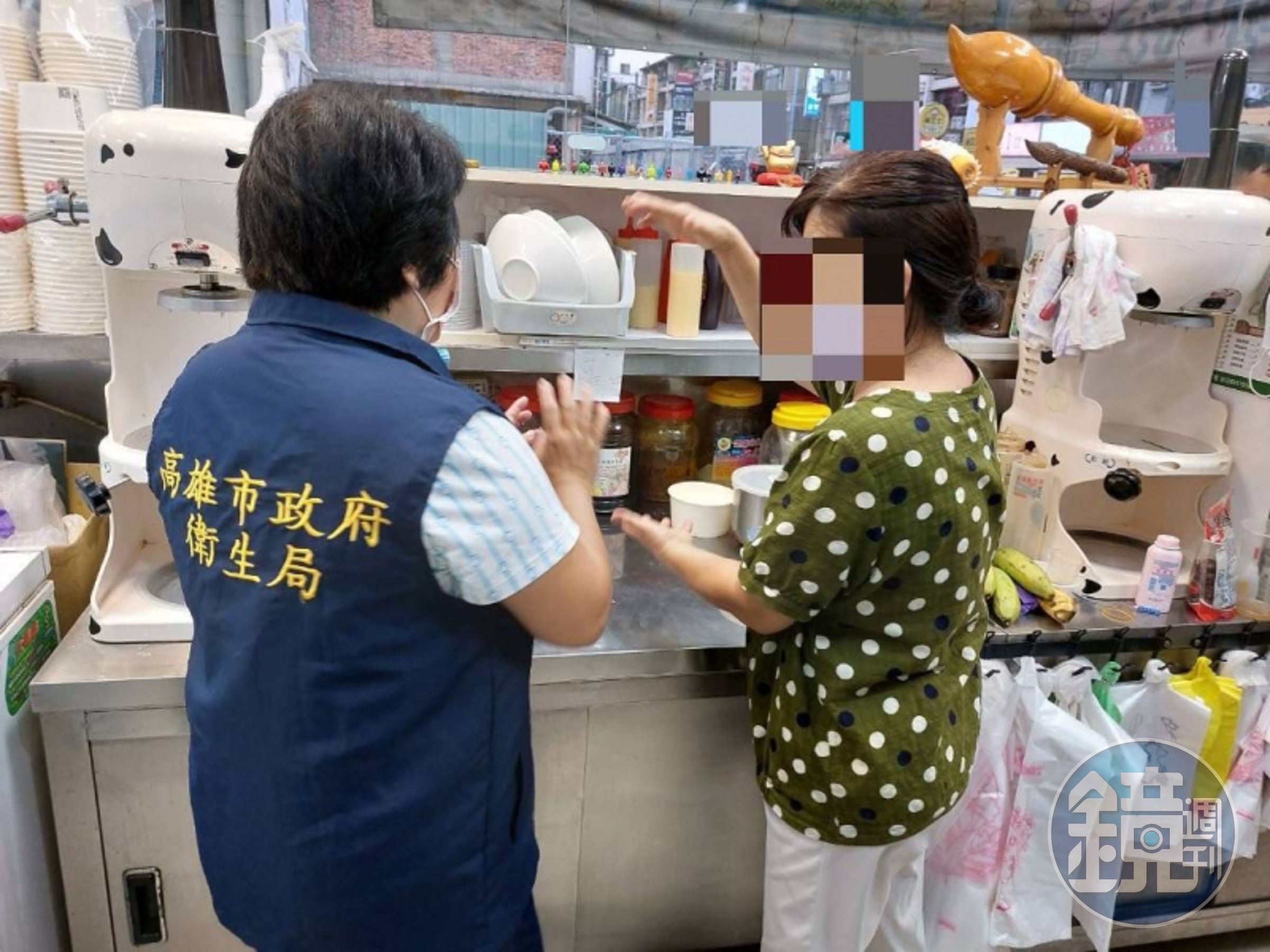高雄市衛生局擴大啟動轄內冰店專案稽查。（非當事店家，高雄市衛生局提供）