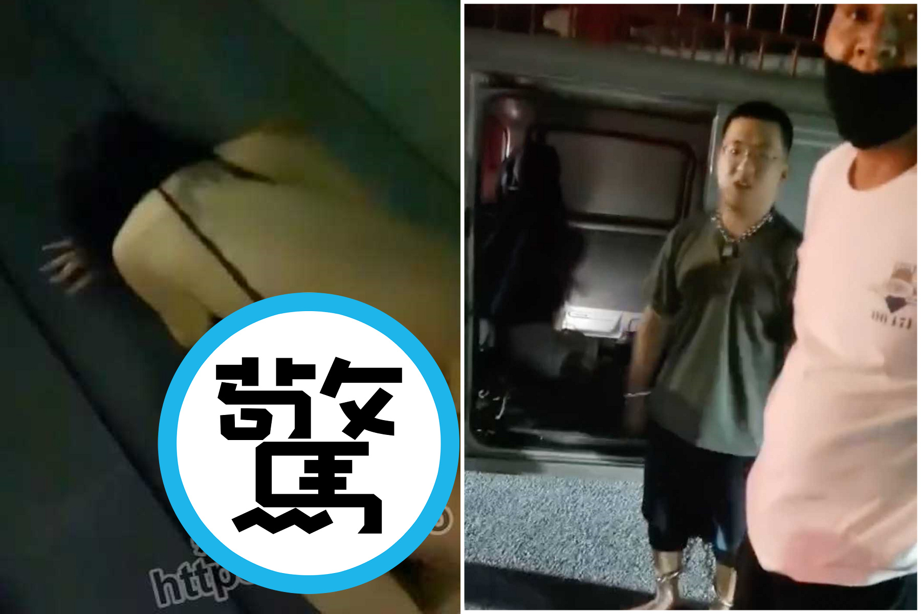 中國又有噁心怪象！裸女遭變態集團當街拍SM謎片，鄉民直擊拳頭超硬。（翻自《黑料不打烊》）
