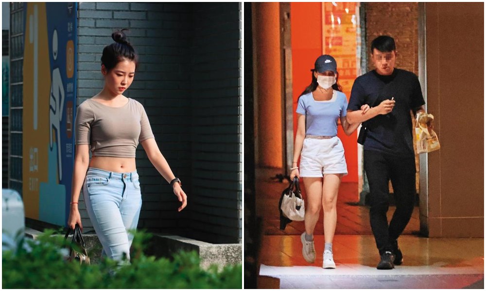 「最美里長」陳紫渝被本刊直擊勾手與涂姓員警談戀愛。