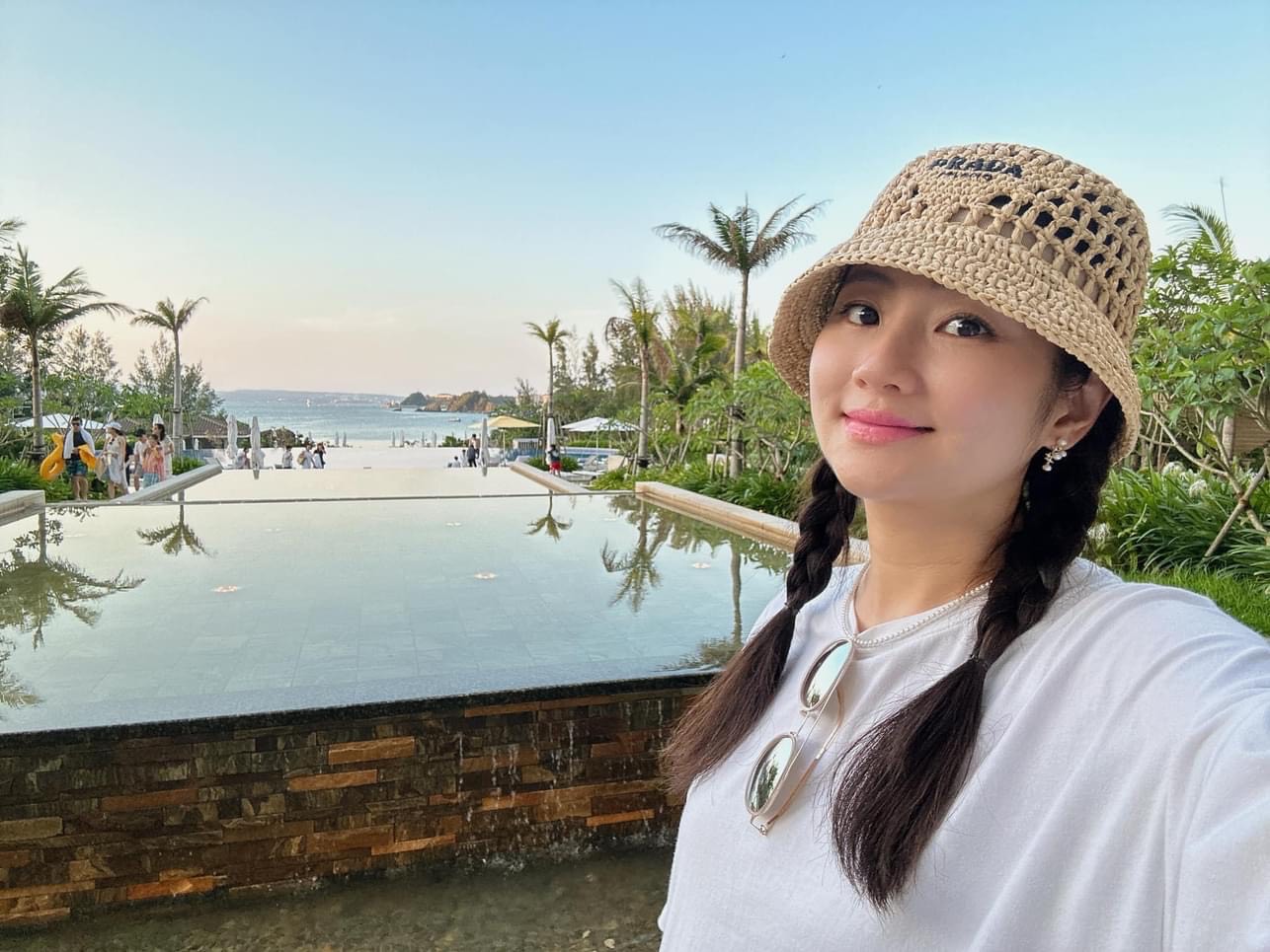 Selina任家萱日前和小徐飛往沖繩度假。（翻攝自selina臉書）