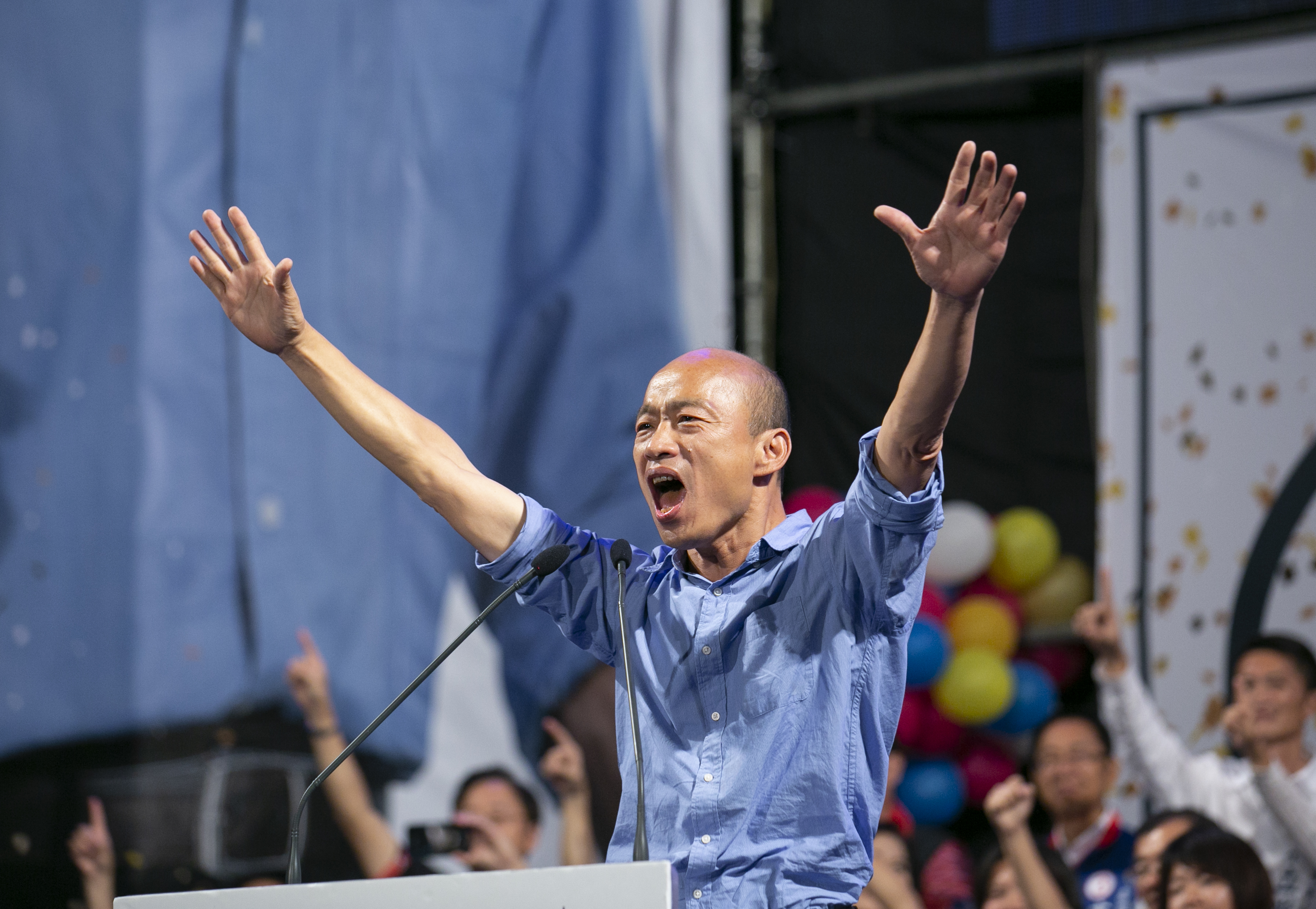 有韓粉在723發起「庶民起義」活動，韓國瑜已透過臉書限動回應，當天確定不克出席。（本刊資料照）