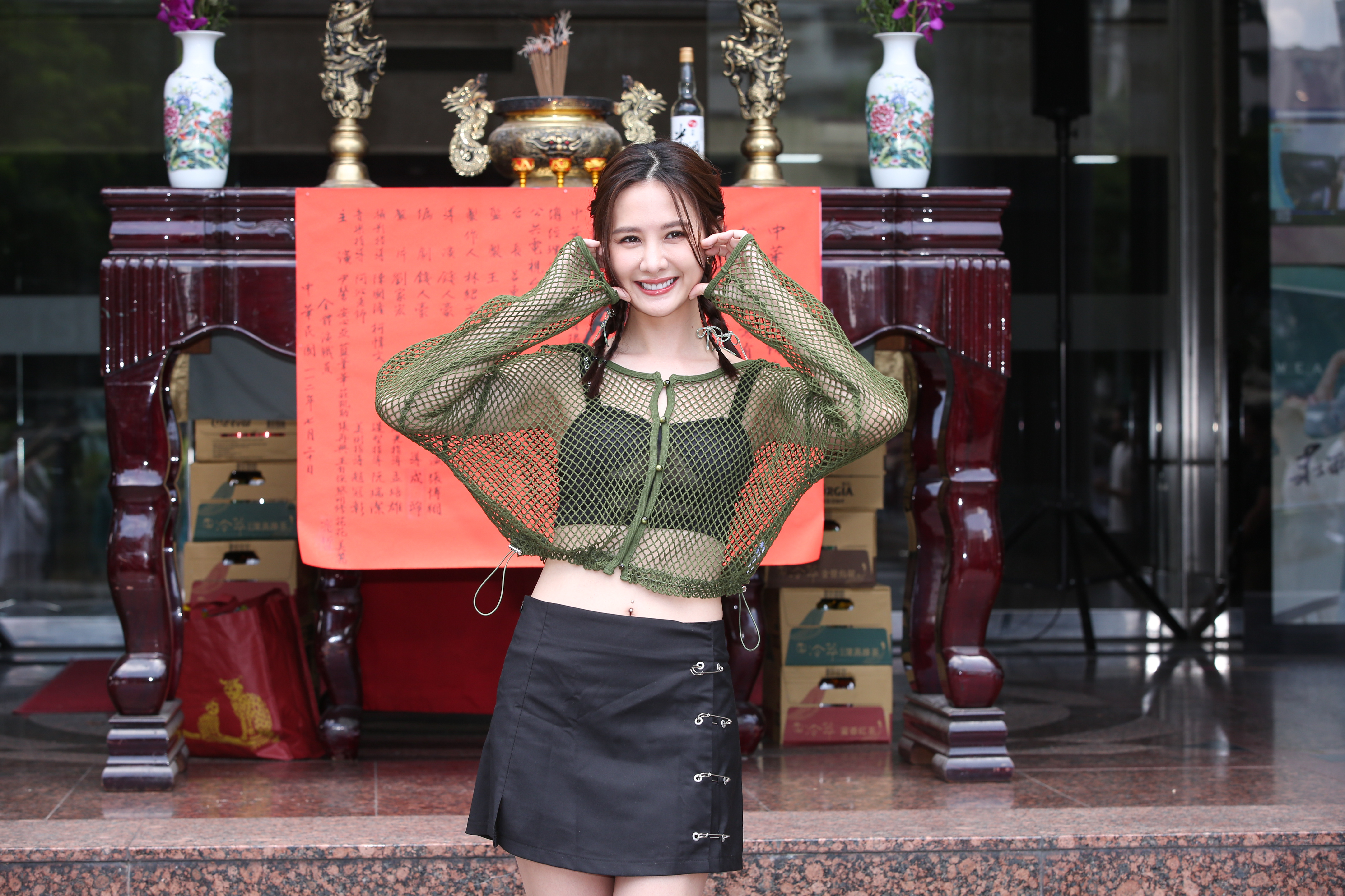 安心亞今出席新戲《孔雀魚》開鏡被追問北村豐晴涉性騷一事。