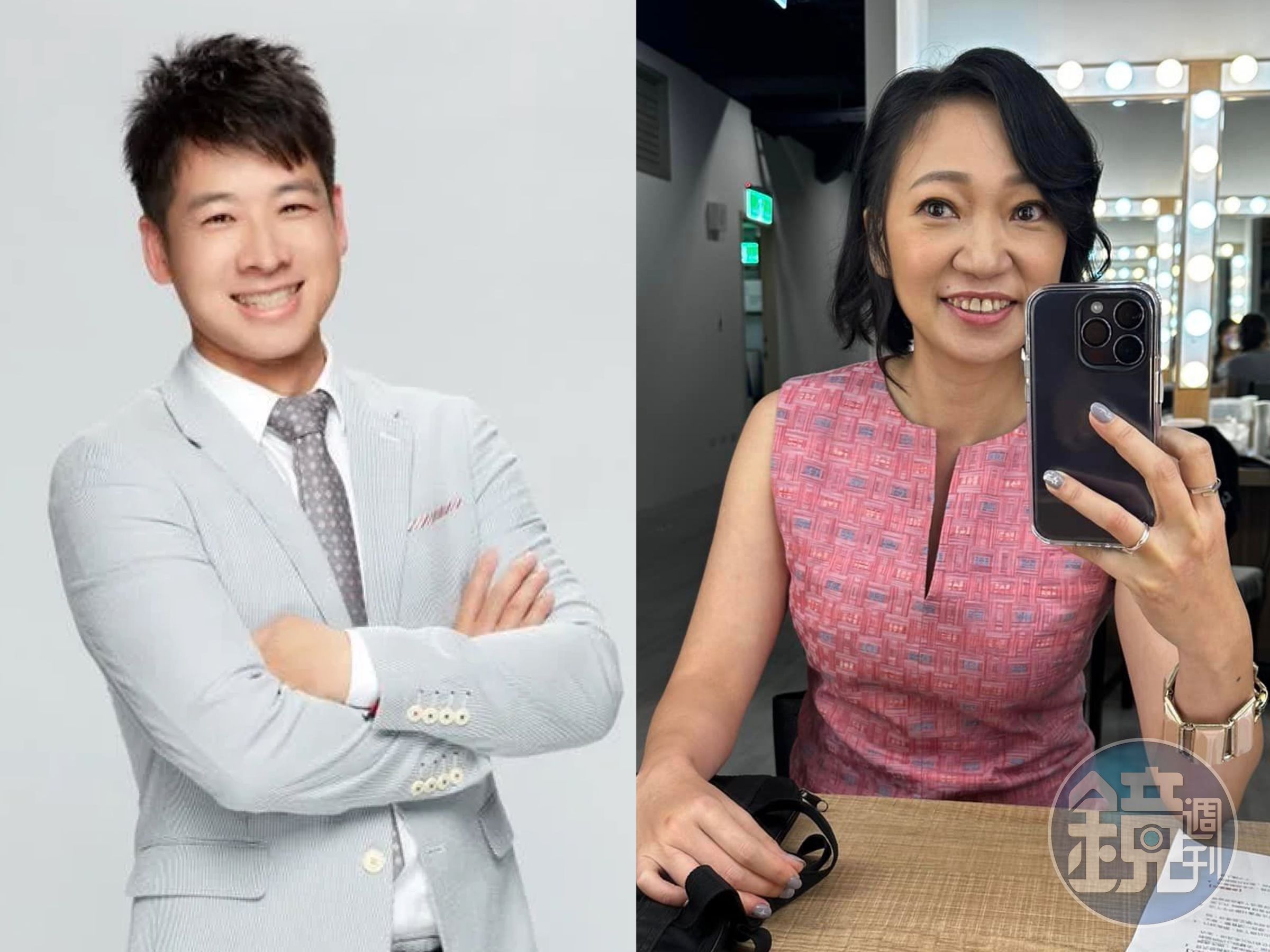 民眾黨副祕書長許甫(左)今晚與名嘴姚惠珍因柯文哲的「仇女爭議」在臉書互槓。(翻攝自「許甫的方格子」臉書粉絲頁、姚惠珍臉書)