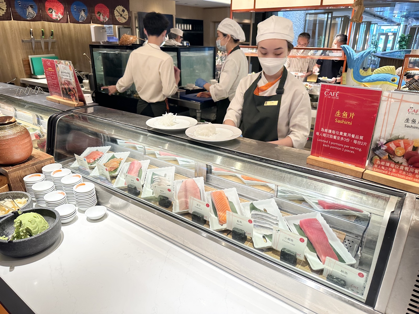 生魚片都是厚切,是點菜率頗高的餐區。