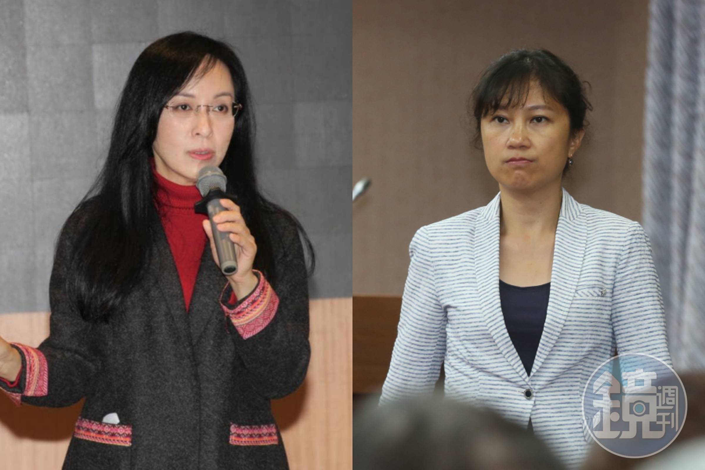 Kolas(右)涉入不倫戀,近日更指控同黨立委陳瑩(左)涉入其中,雙方各執一詞。(翻攝自陳瑩臉書、本刊資料照)