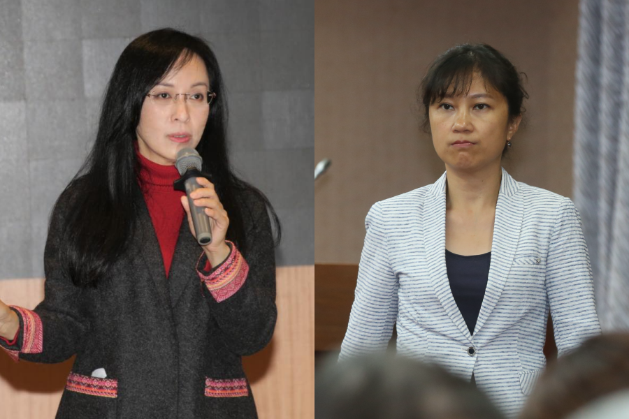 Kolas（右）涉入不倫戀，近日更指控同黨立委陳瑩（左）涉入其中，雙方各執一詞。（翻攝自陳瑩臉書、本刊資料照）