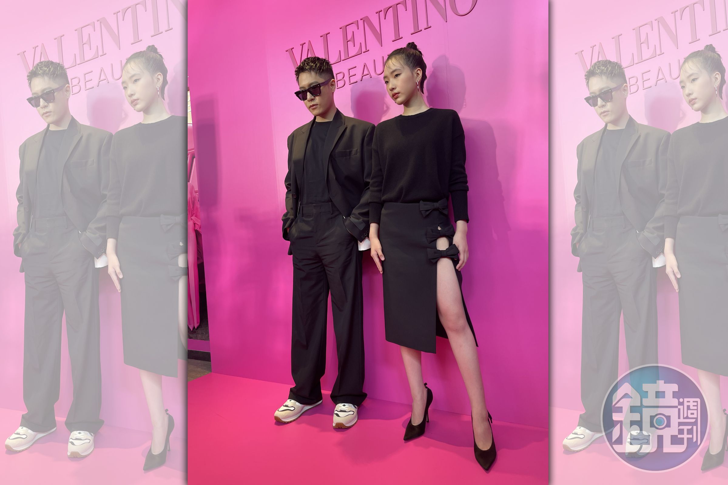 小S大女兒許曦文Elly與周湯豪一起出席時尚彩妝活動。