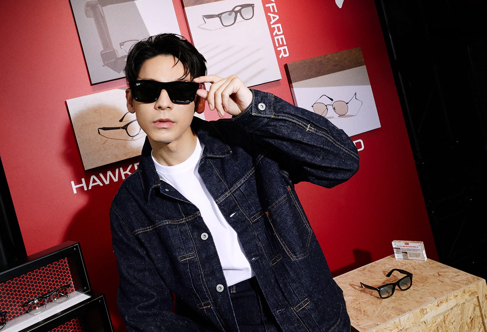 林柏宏出席墨鏡品牌活動,透露自己眼睛有眩光毛病,因此平時就有戴墨鏡習慣 。(Ray-Ban雷朋提供)