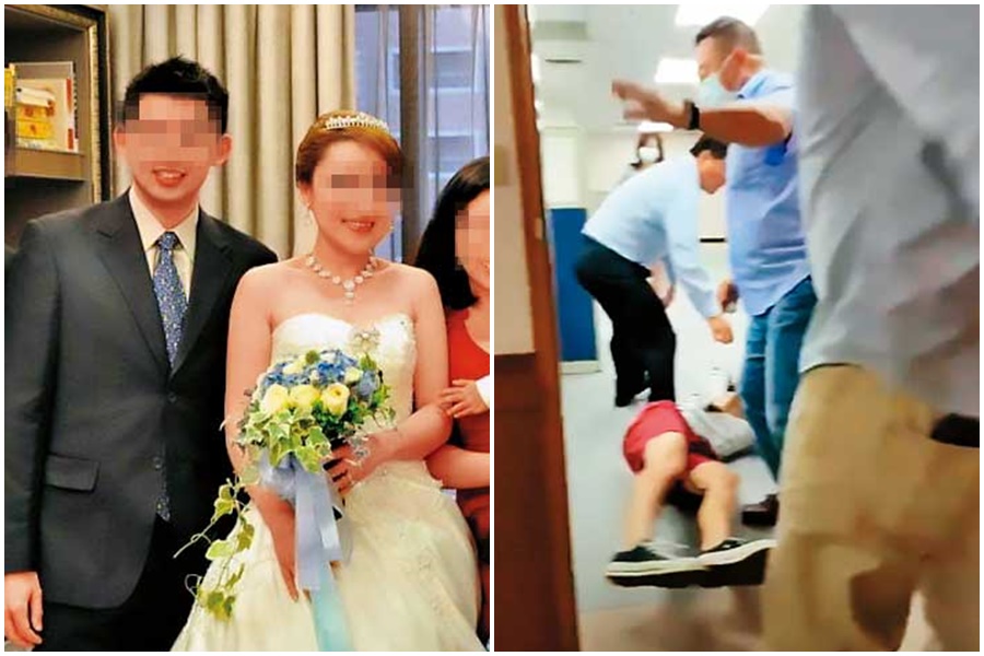 施華洛世奇經銷商家族（左）與新亞建設（右）董事長鄒宏基遭外甥控訴放任員工對其施暴。（讀者提供）