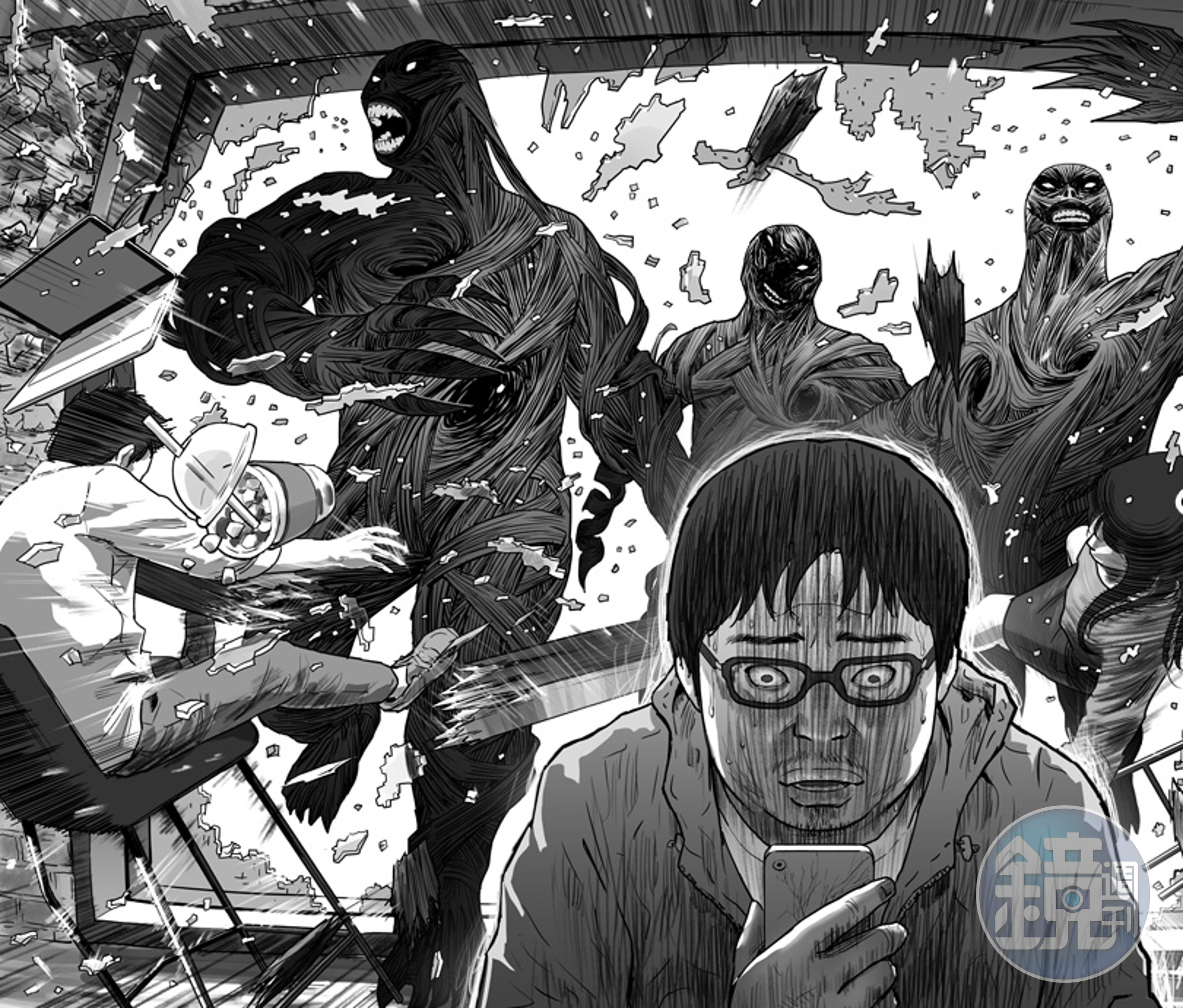 熱門WEBTOON作品《地獄公使》2021年改編為影集。（LINE WEBTOON提供）