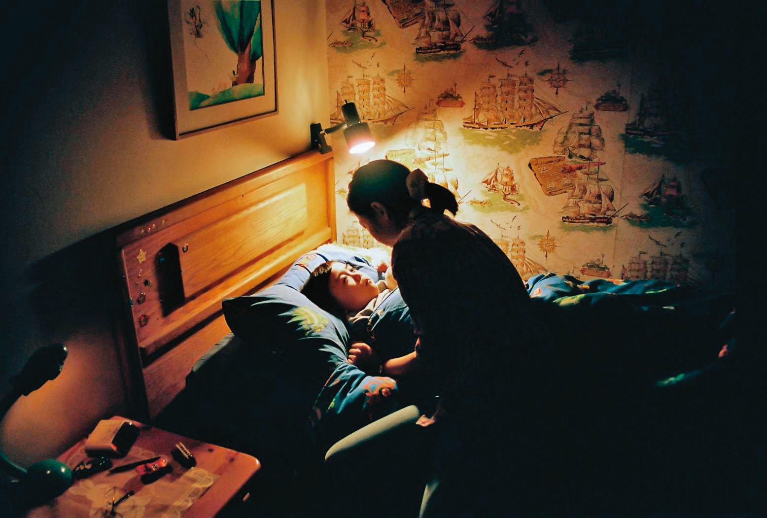 一對相依為命的韓國母子，在異鄉的種族偏見、文化衝擊及飲食等問題中努力重啟人生。（台北電影節提供）