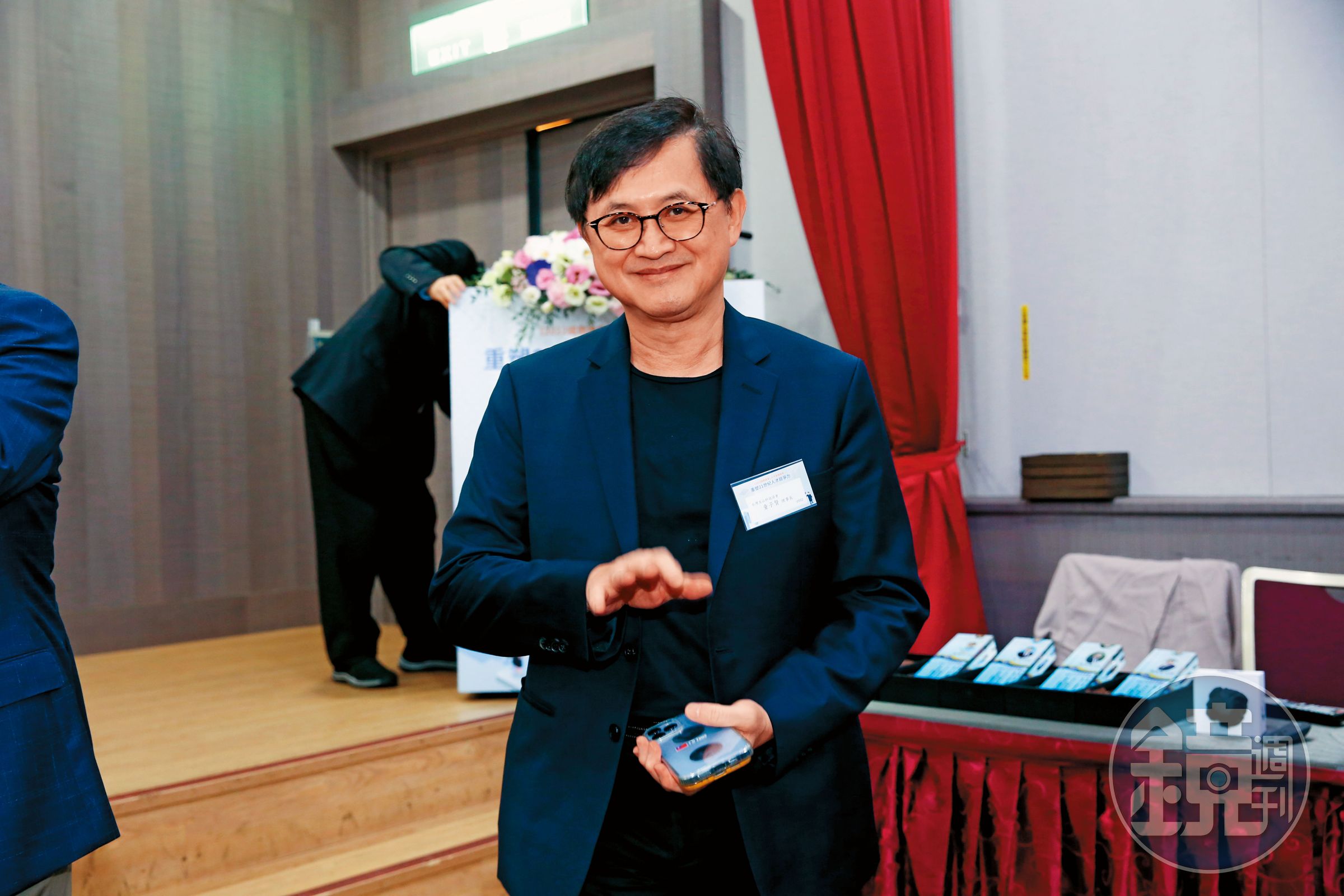 童子賢(圖)稱讚蘇姿丰:「對未來的AI布局有縝密的思考。」