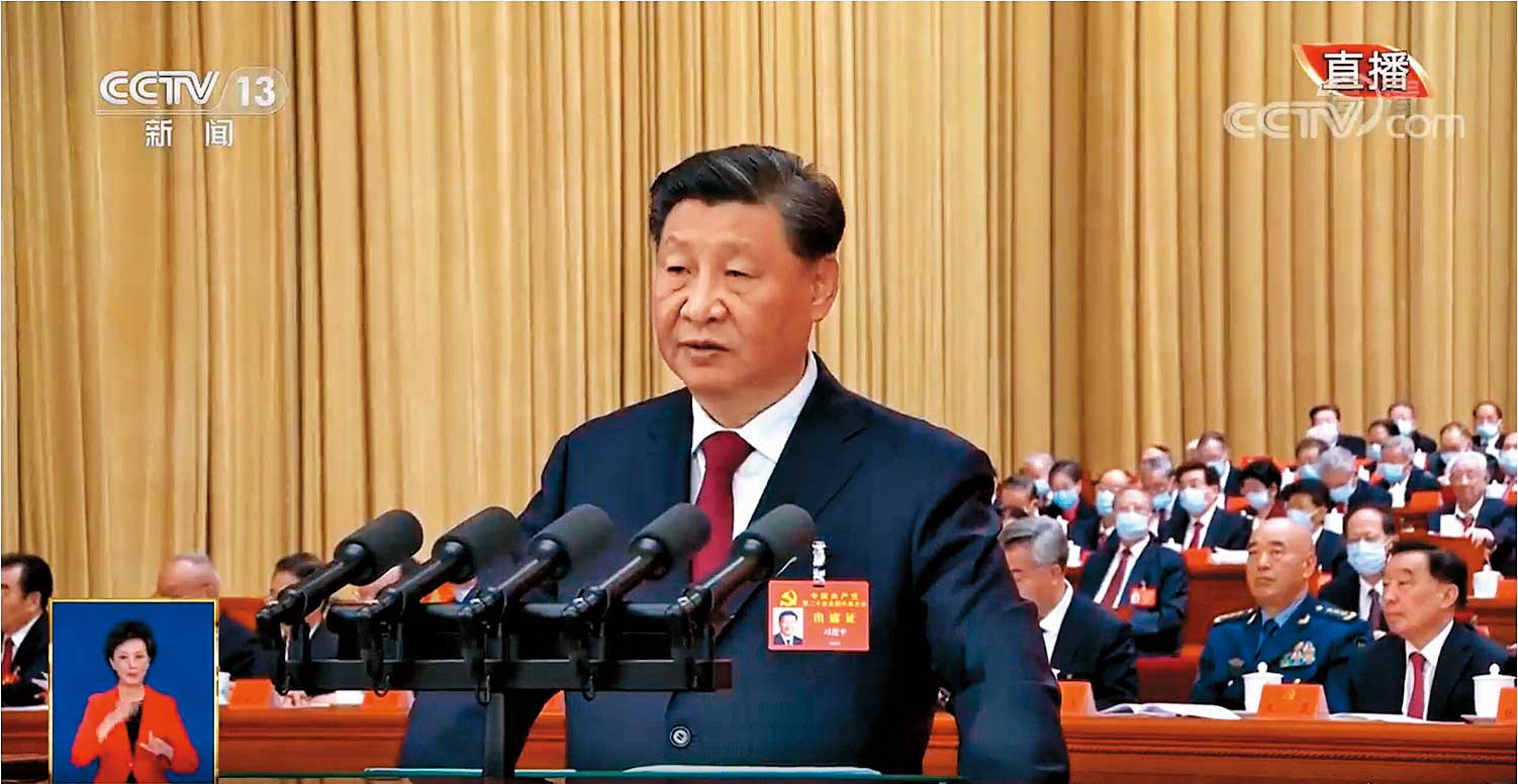 台海局勢未明,圖為中國國家主席習近平。(翻攝CCTV直播)