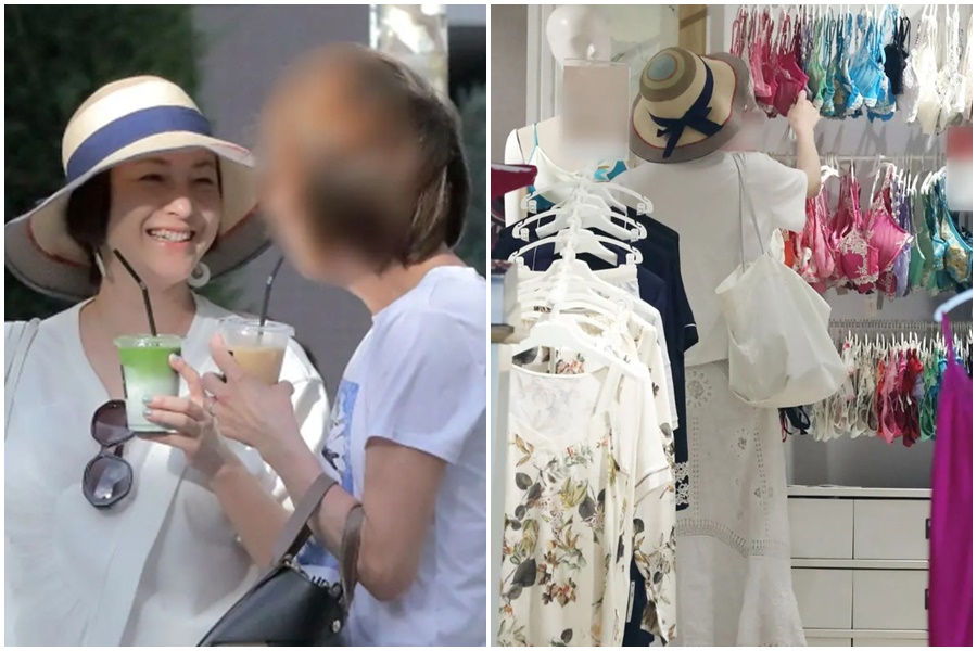 日媒《女性自身》目擊，廣末涼子（左圖左）宣布協議離婚前，開心與母親血拚、按摩，有說有笑而且沒有佩戴婚戒。（翻攝自《女性自身》）