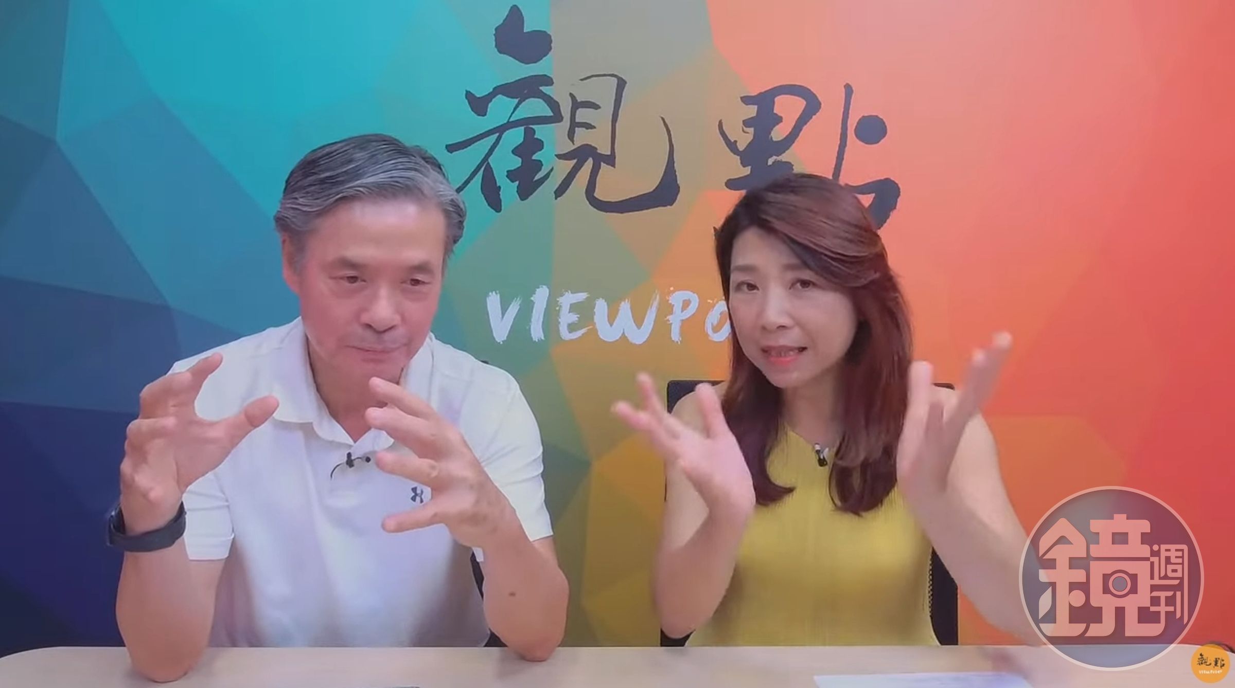 金溥聰今日接受《蘭萱看世界》專訪。（翻攝自YouTube@觀點）