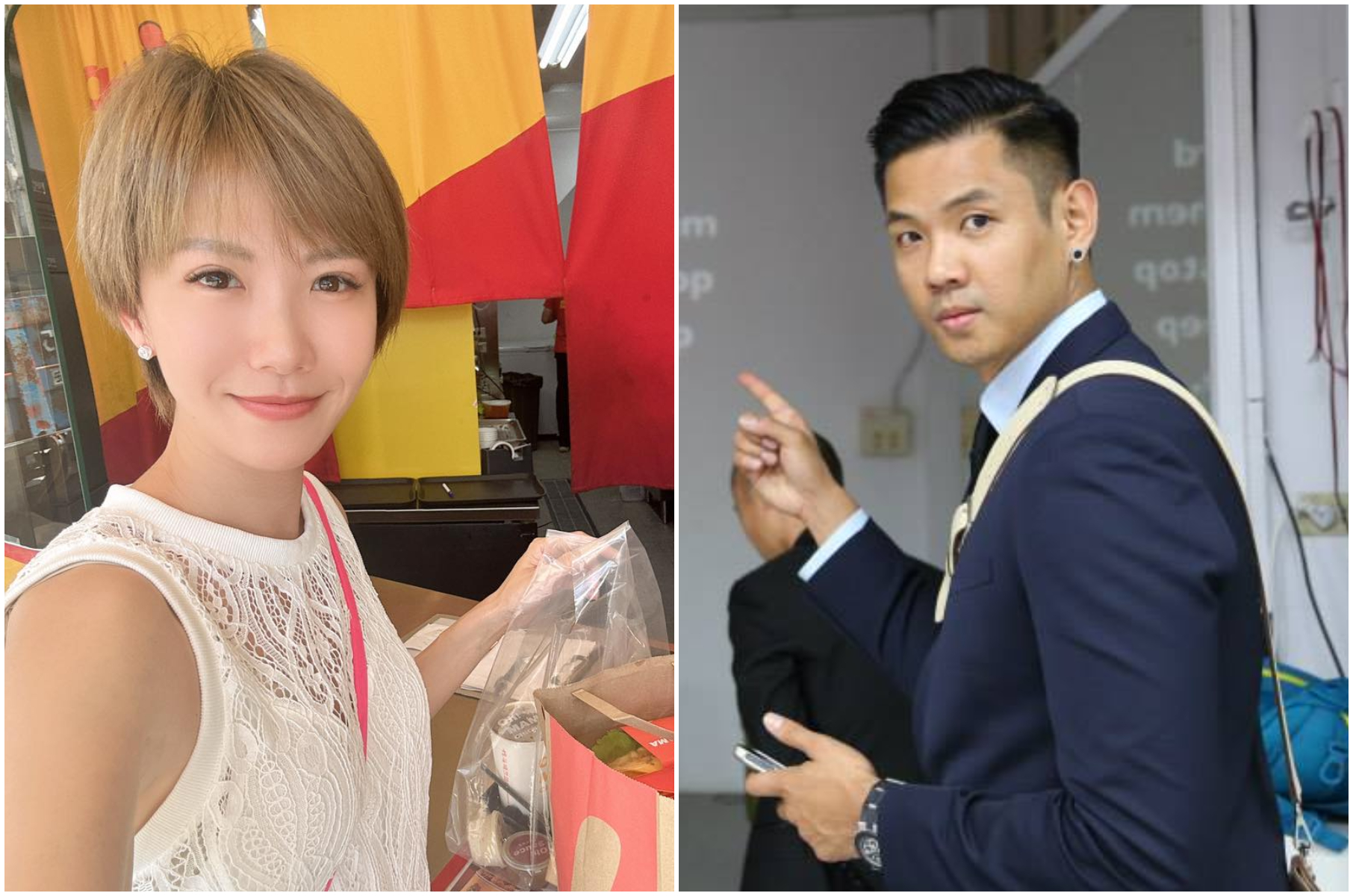 陳建州（右）對大牙（左）改告刑事訴訟。（翻攝大牙臉書、陳建州臉書）