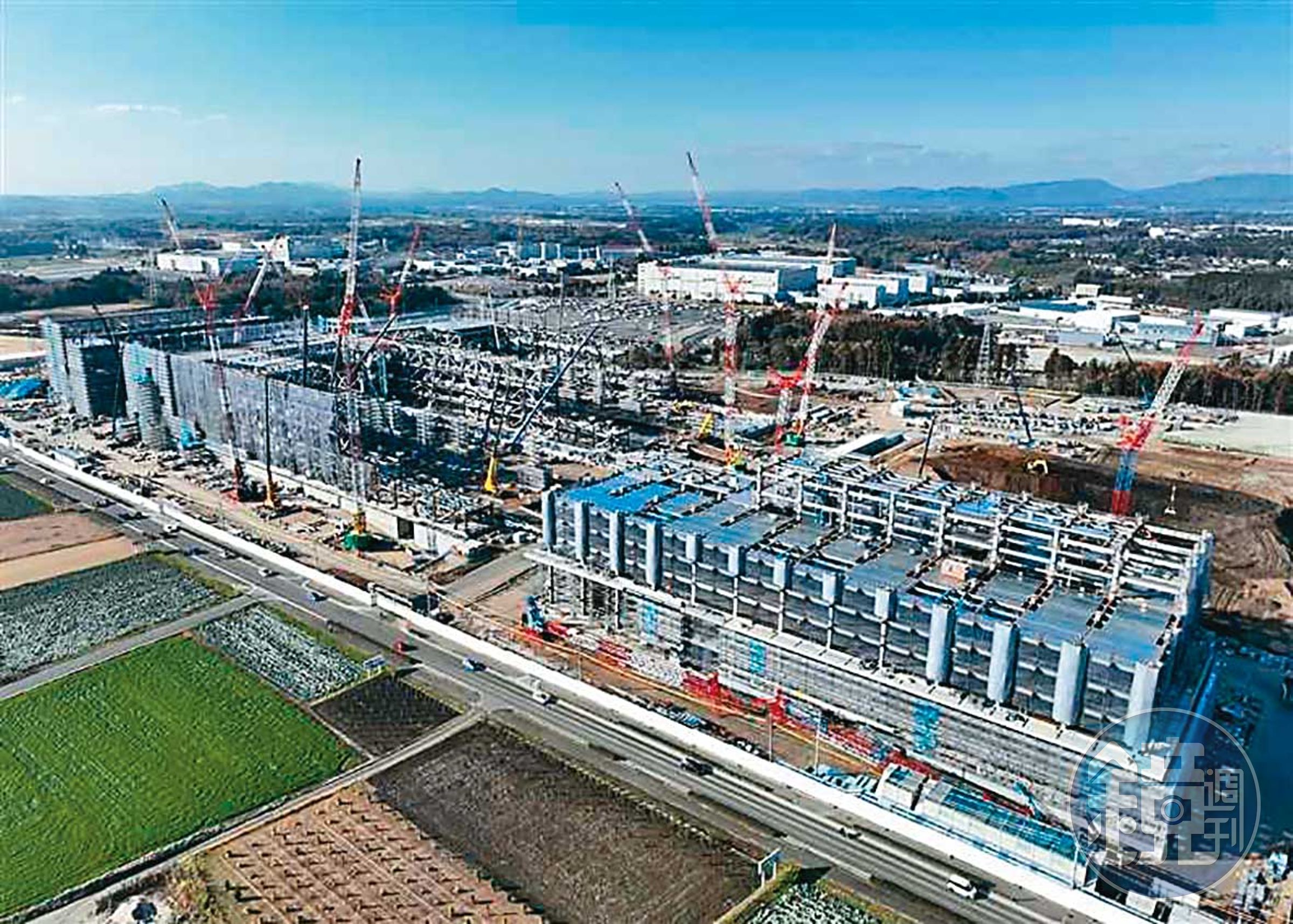 台日半導體合作關係，隨著台積電熊本廠的興建啟用將進入新局。（翻攝自熊本日日新聞社）