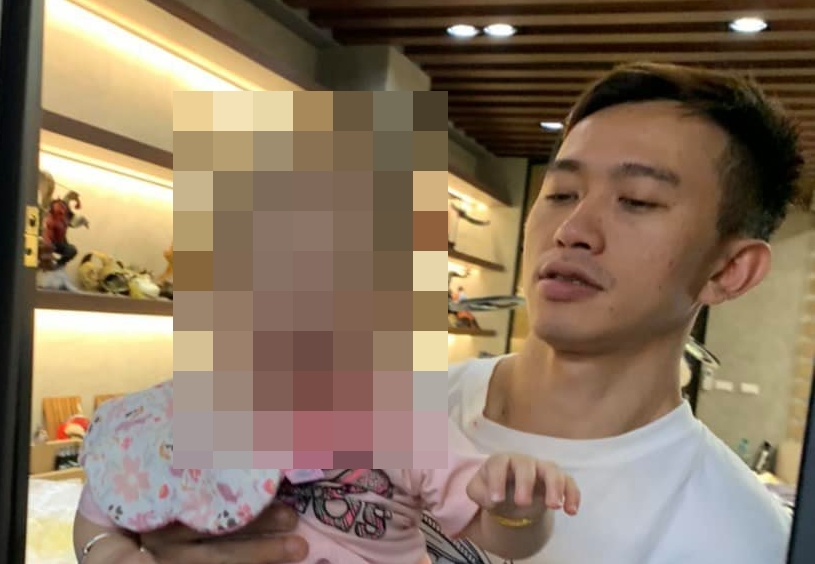 高雄虐嬰事件逆轉，女嬰體內驗出K他命反應，其生父彫博被依涉嫌過失致死、使未成年施用毒品罪偵辦。（翻攝自彫博臉書）