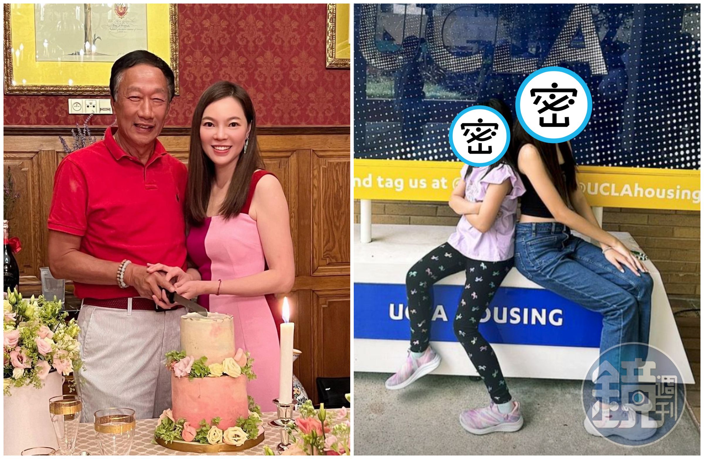 郭台銘與妻子曾馨瑩(左圖)的兩個女兒(右圖)已經亭亭玉立。(翻攝曾馨瑩臉書)