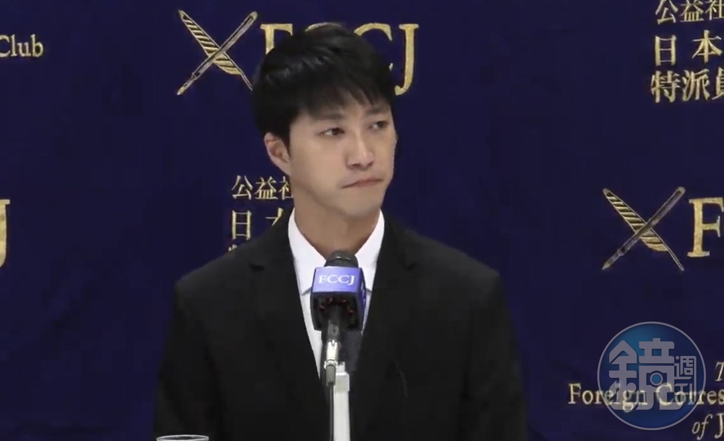 江宏傑赴日舉辦記者會。（翻攝自網路）