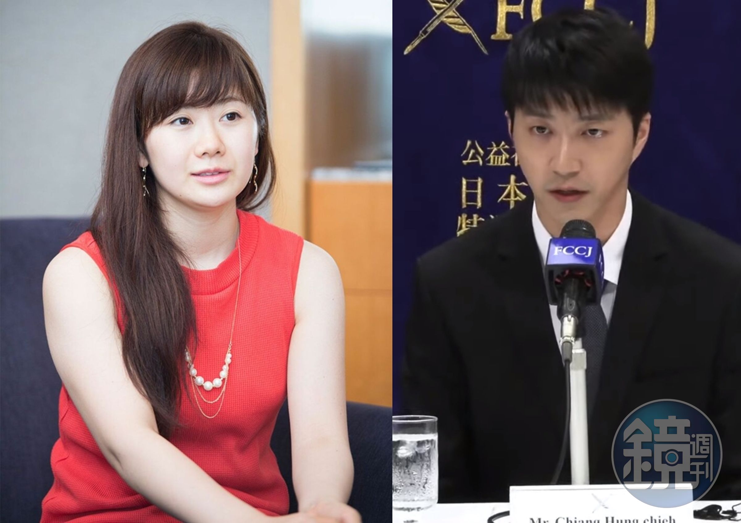江宏傑（右）無法限制福原愛（左）出境，對方對於判決相應不理，也讓他著急，幾次與律師面談時哭泣。（翻攝網路）