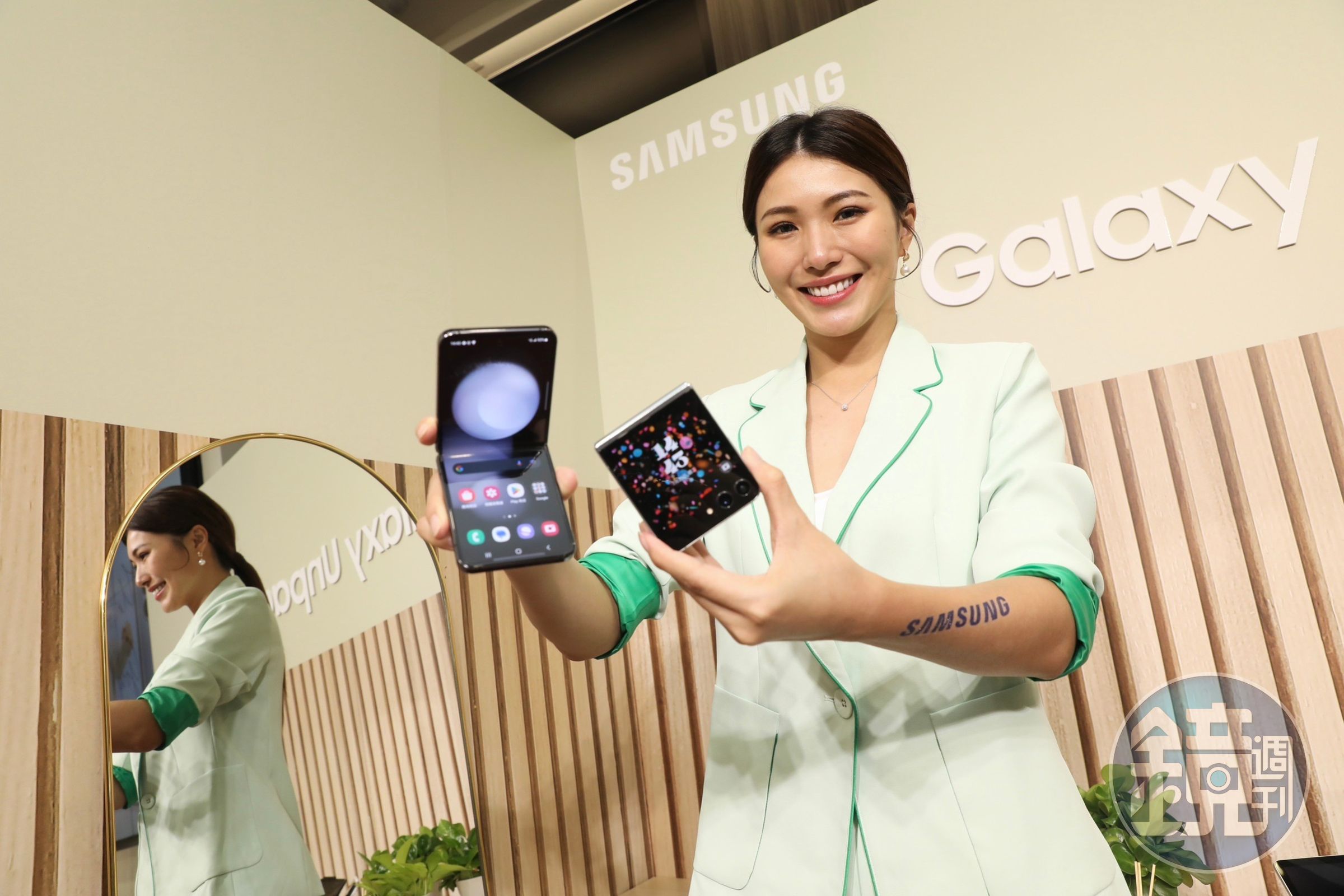 三星近日發表第五代旗艦摺疊智慧型手機Galaxy Z Flip5。