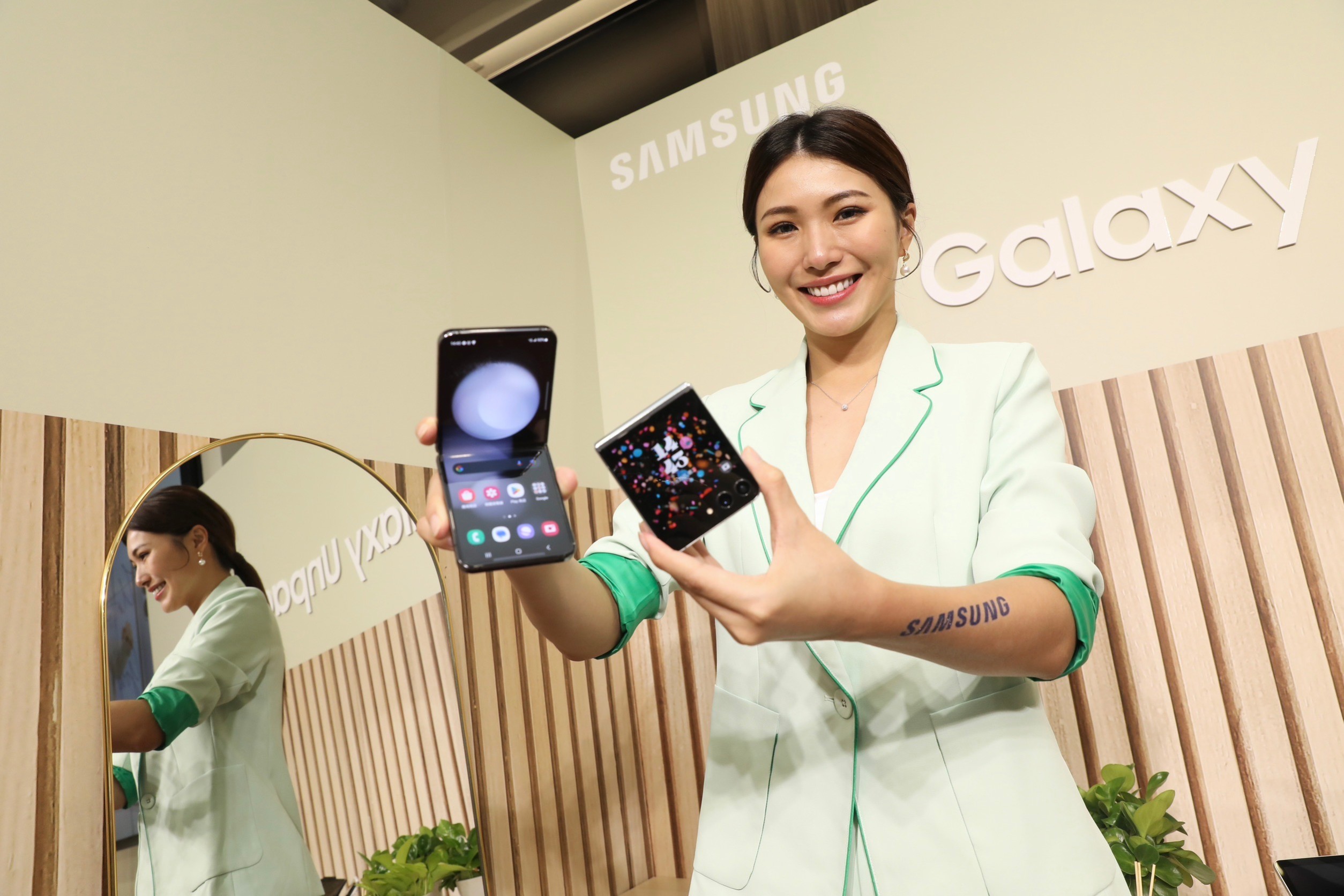 三星近日發表第五代旗艦摺疊智慧型手機Galaxy Z Flip5。