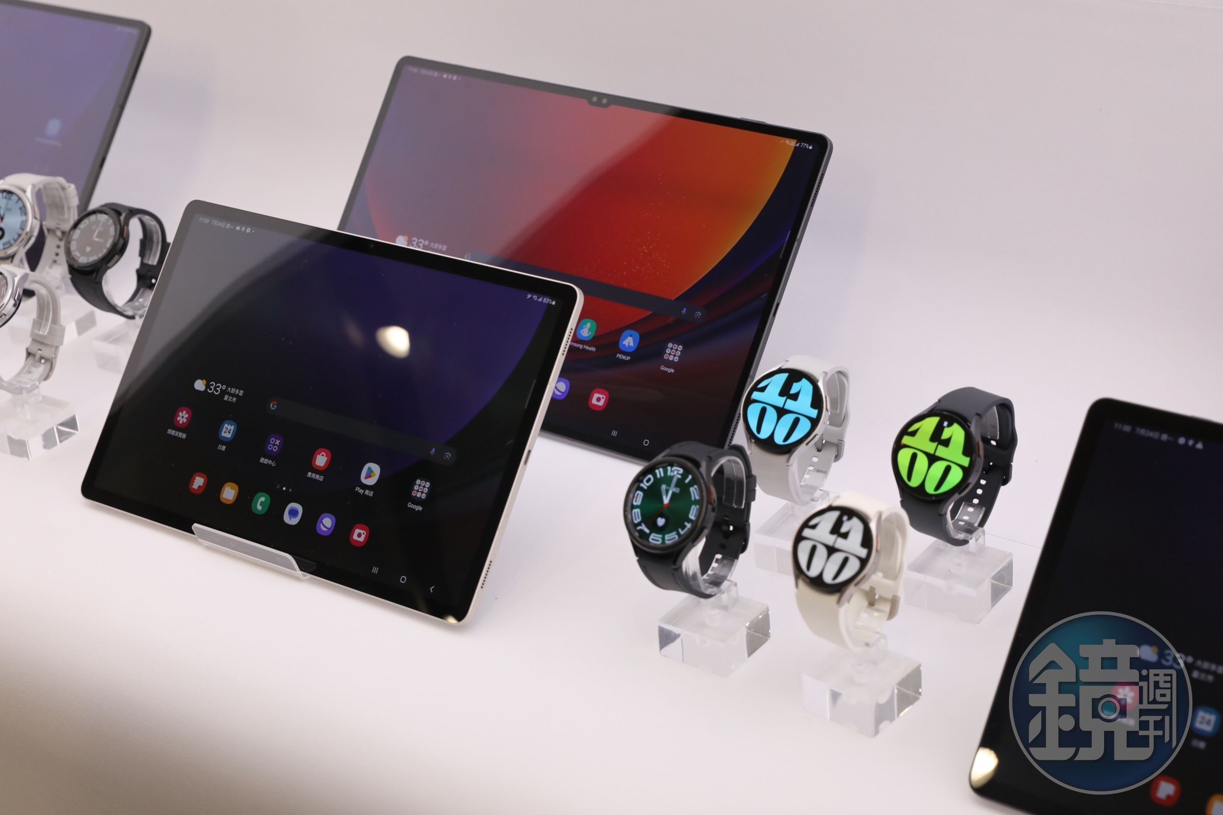 這次新品還包括防水平板Galaxy Tab S9系列以及智慧型手錶Galaxy Watch6。