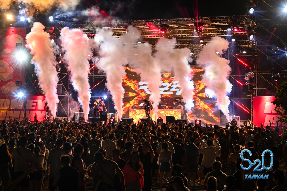 S2O Taiwan主打嘻哈音樂的舞台Monney Bunny，人氣不輸主舞台。（S2O Taiwan提供）